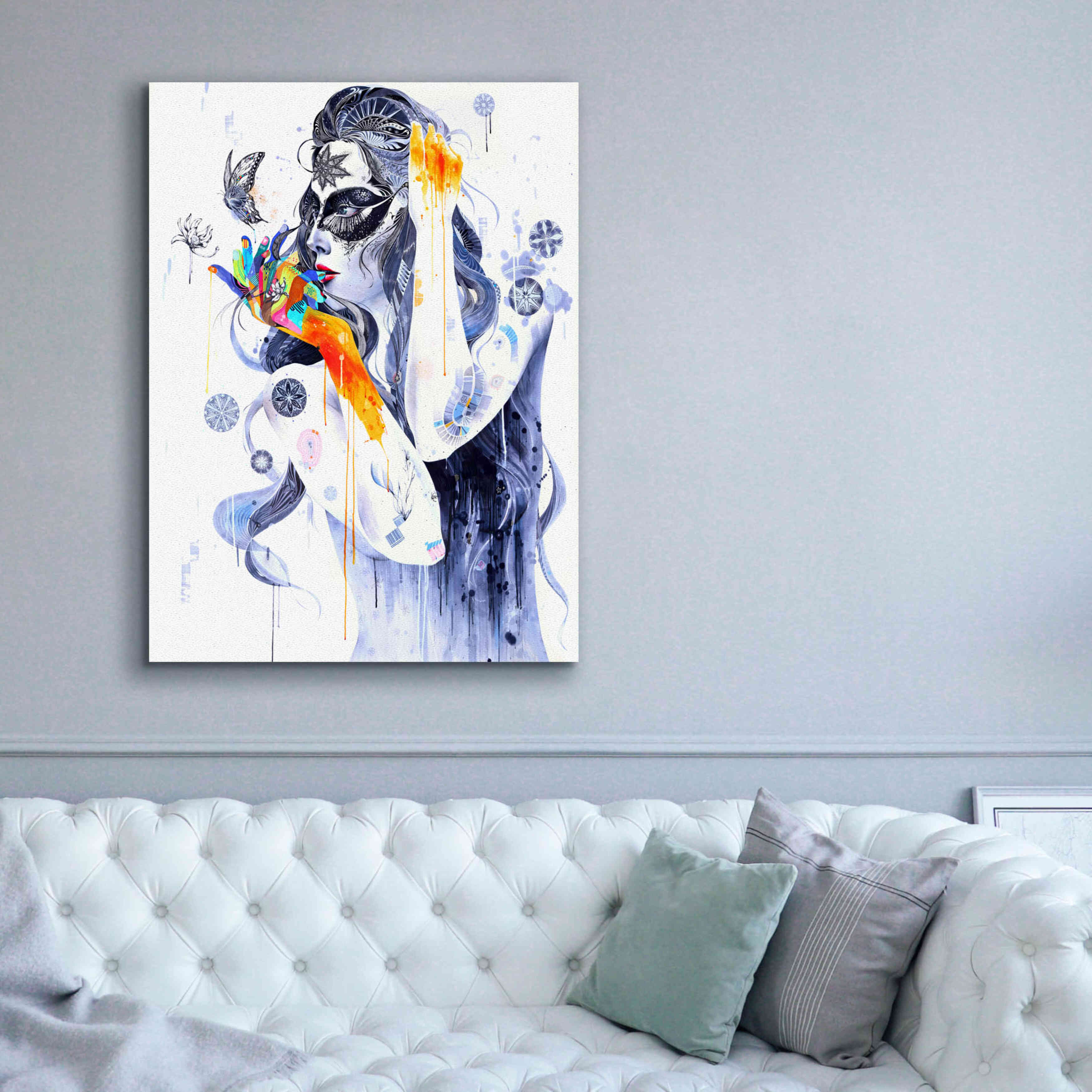 'Flower' by MinJae, Giclee Canvas Wall Art,40 x 54