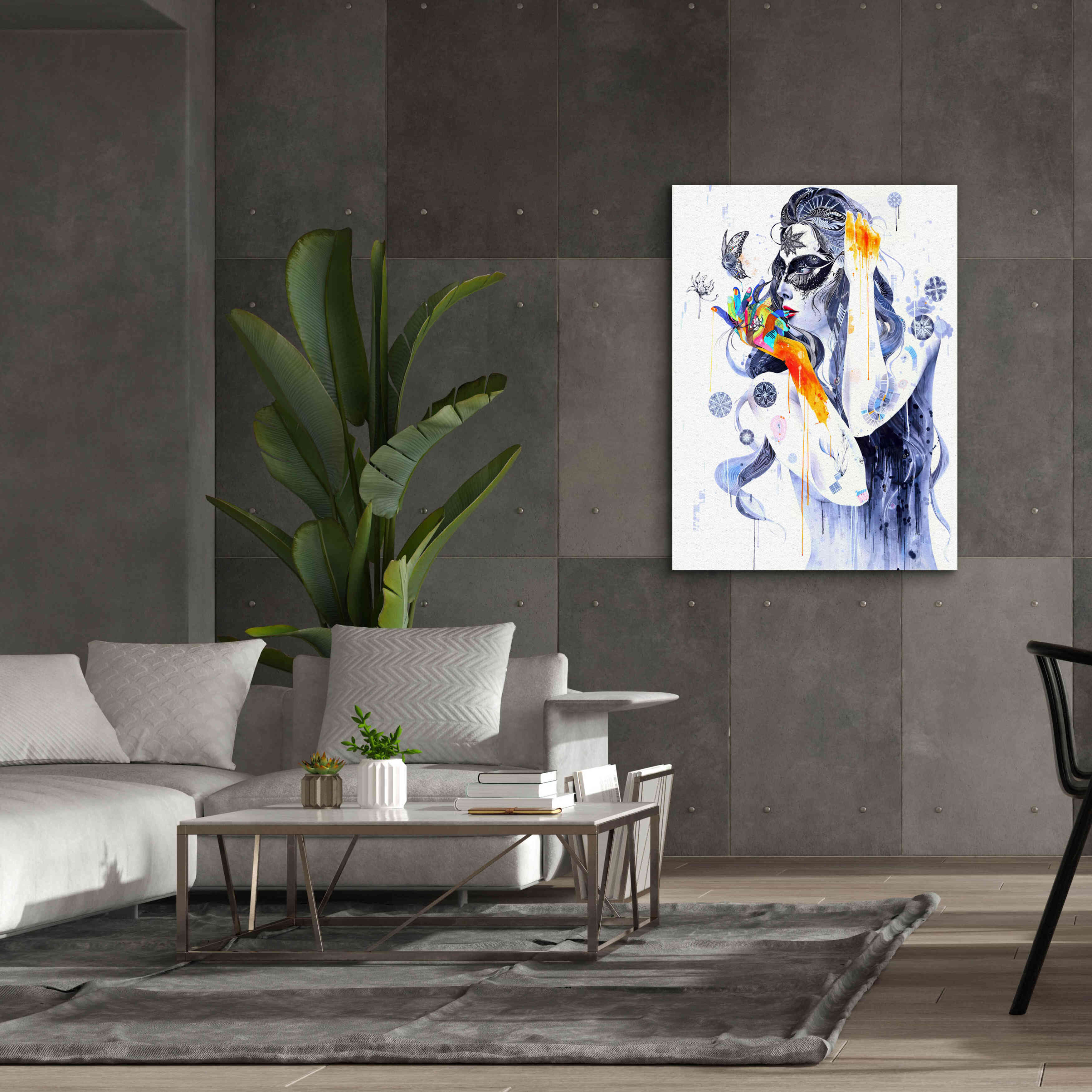 'Flower' by MinJae, Giclee Canvas Wall Art,40 x 54