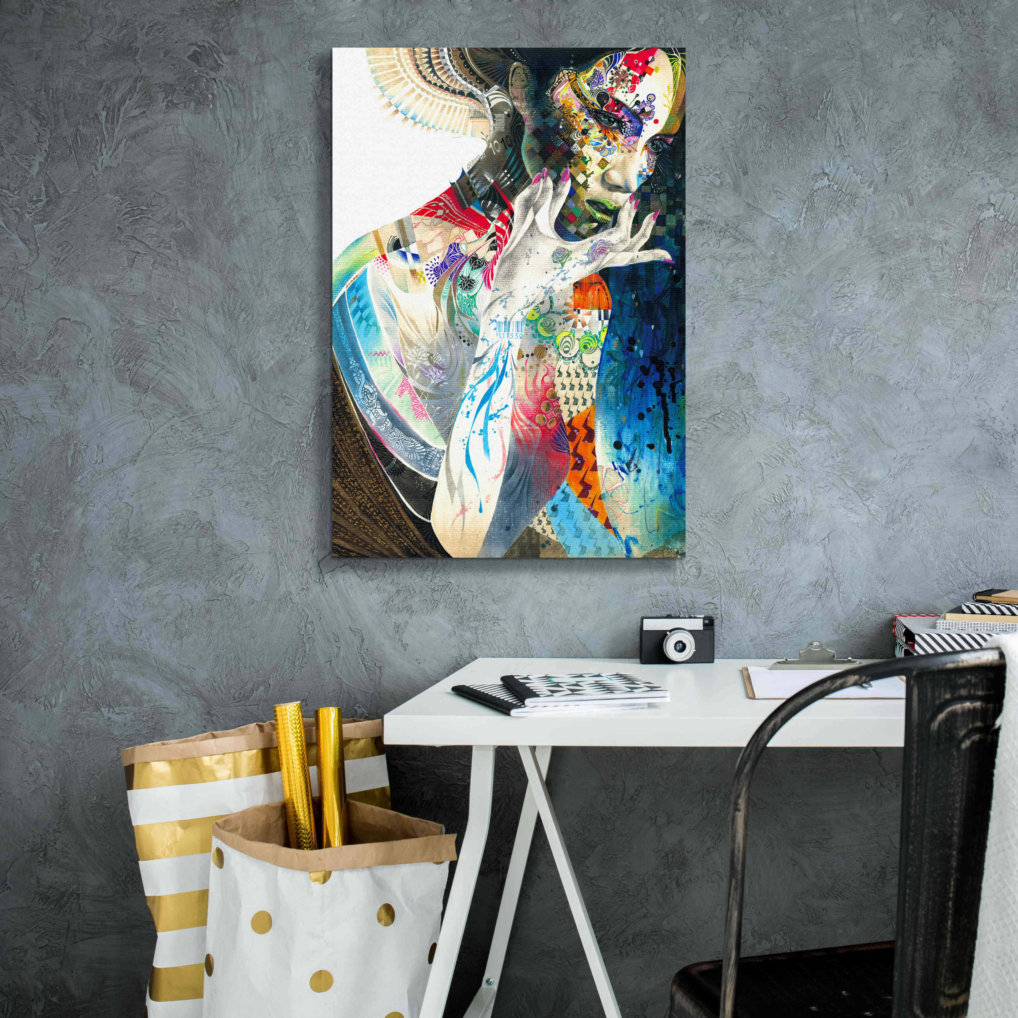 'Indian' by MinJae, Giclee Canvas Wall Art,18 x 26