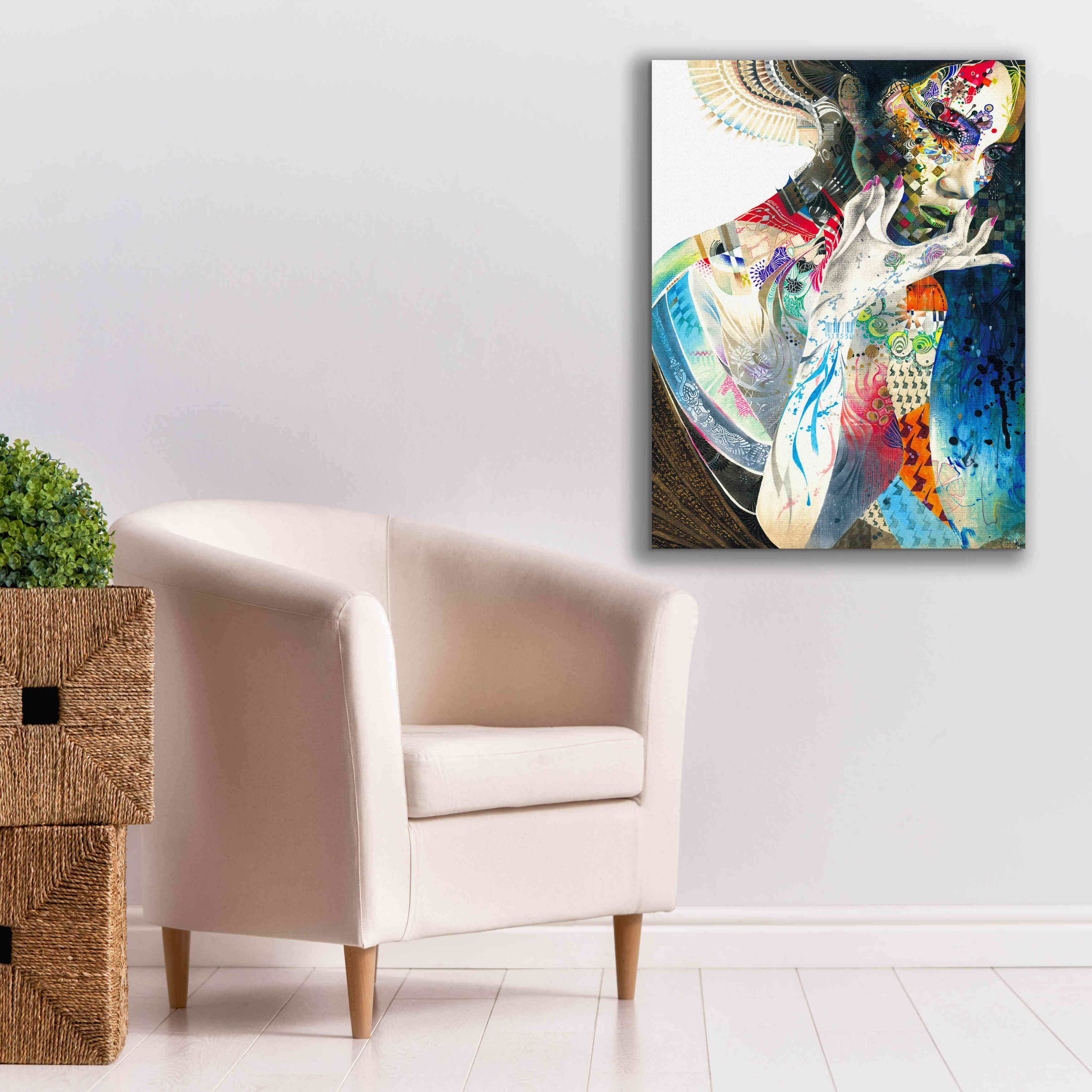 'Indian' by MinJae, Giclee Canvas Wall Art,26 x 34