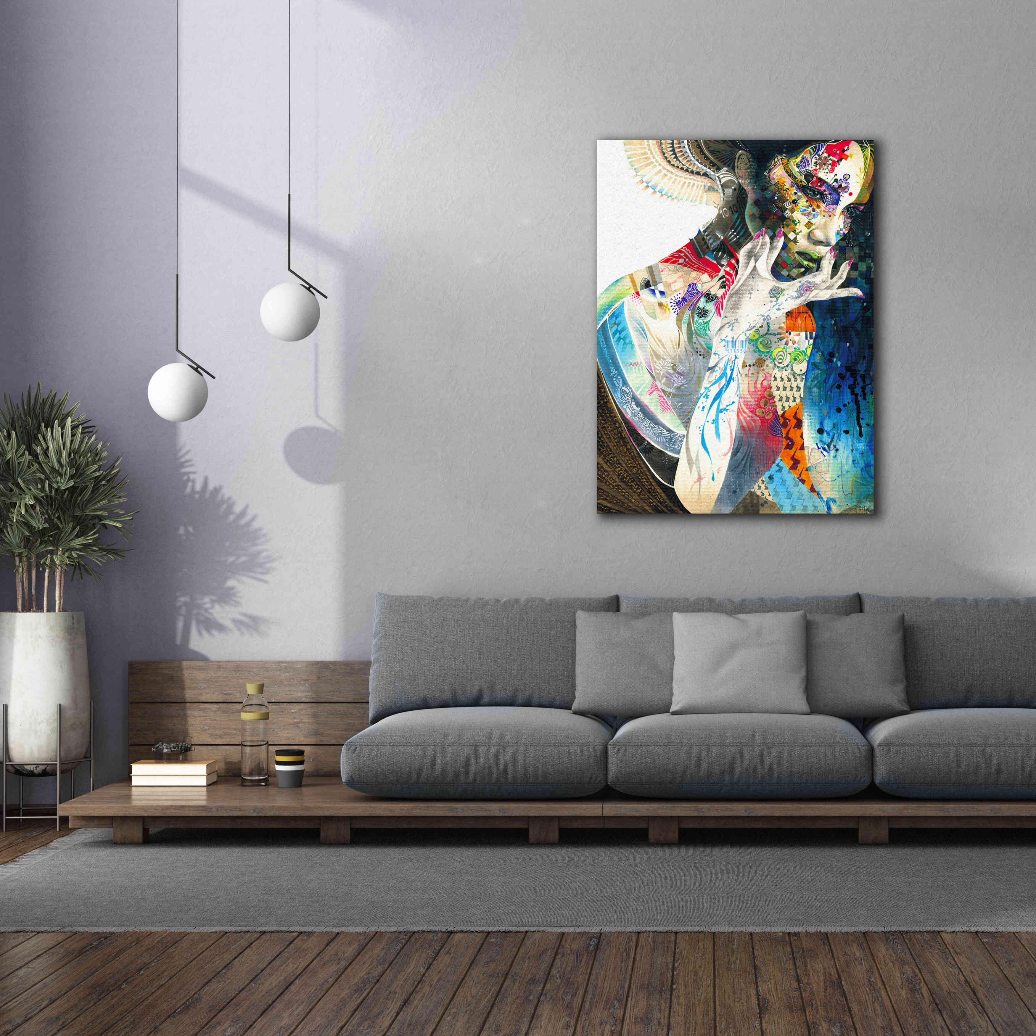 'Indian' by MinJae, Giclee Canvas Wall Art,40 x 54