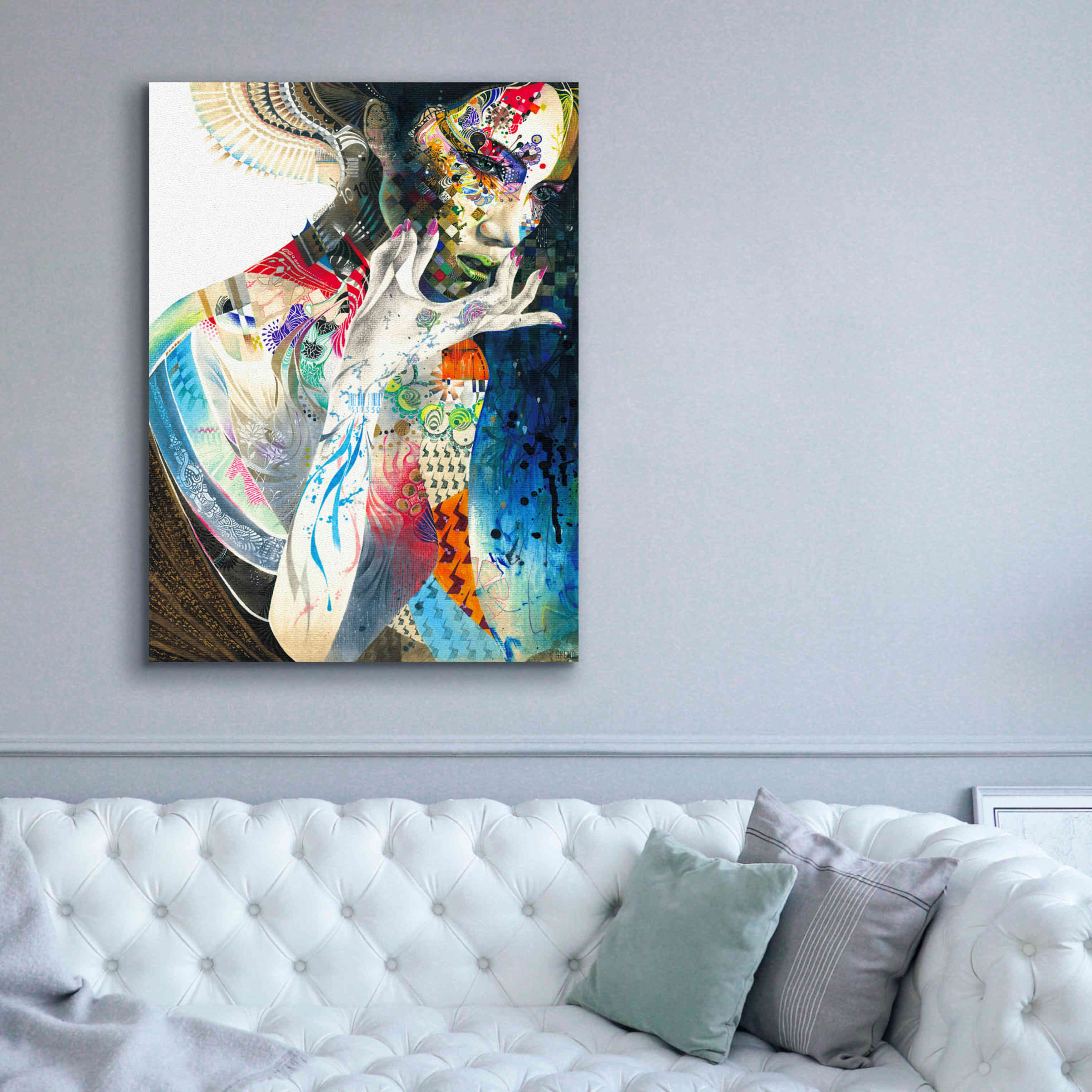 'Indian' by MinJae, Giclee Canvas Wall Art,40 x 54