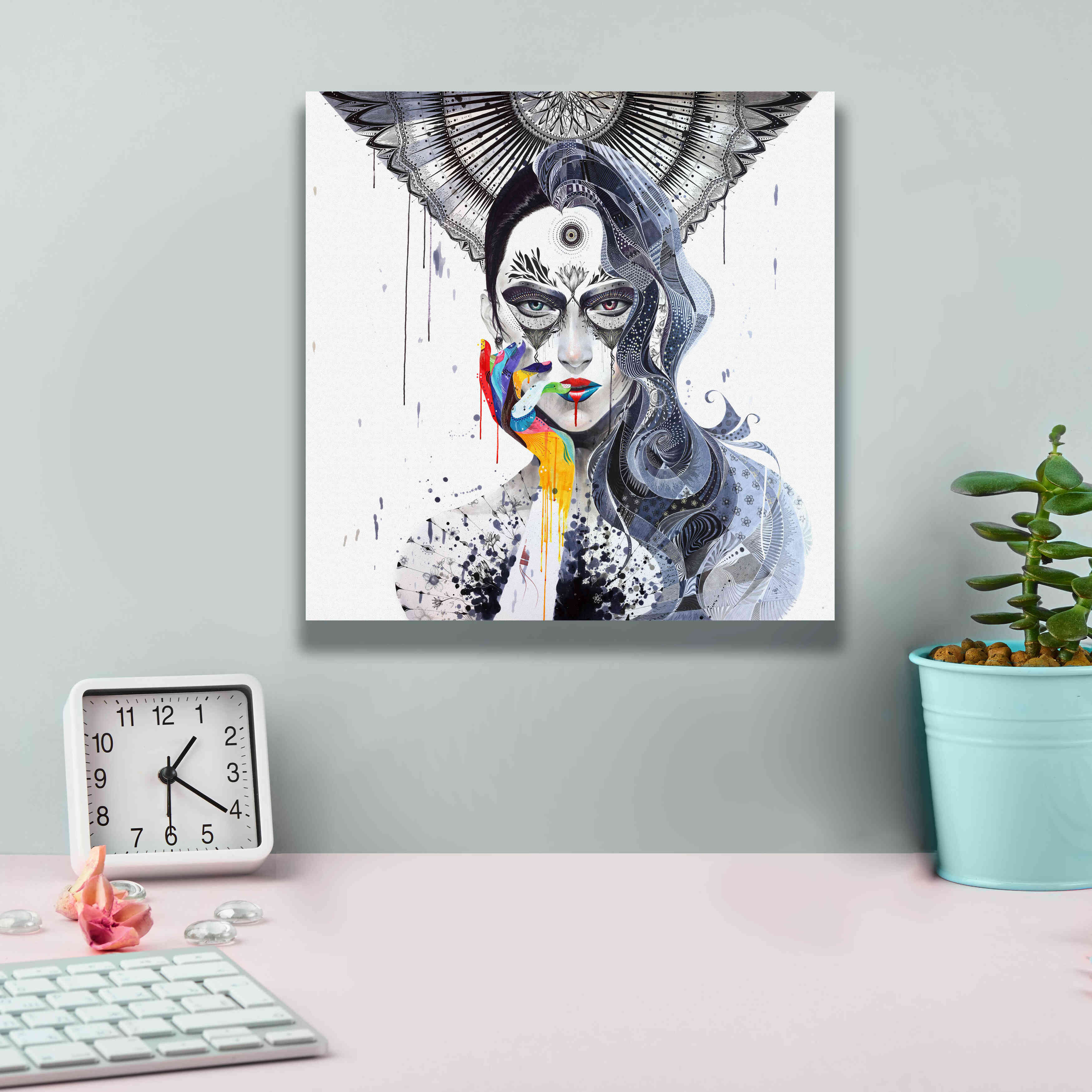 'Janus' by MinJae, Giclee Canvas Wall Art,12 x 12