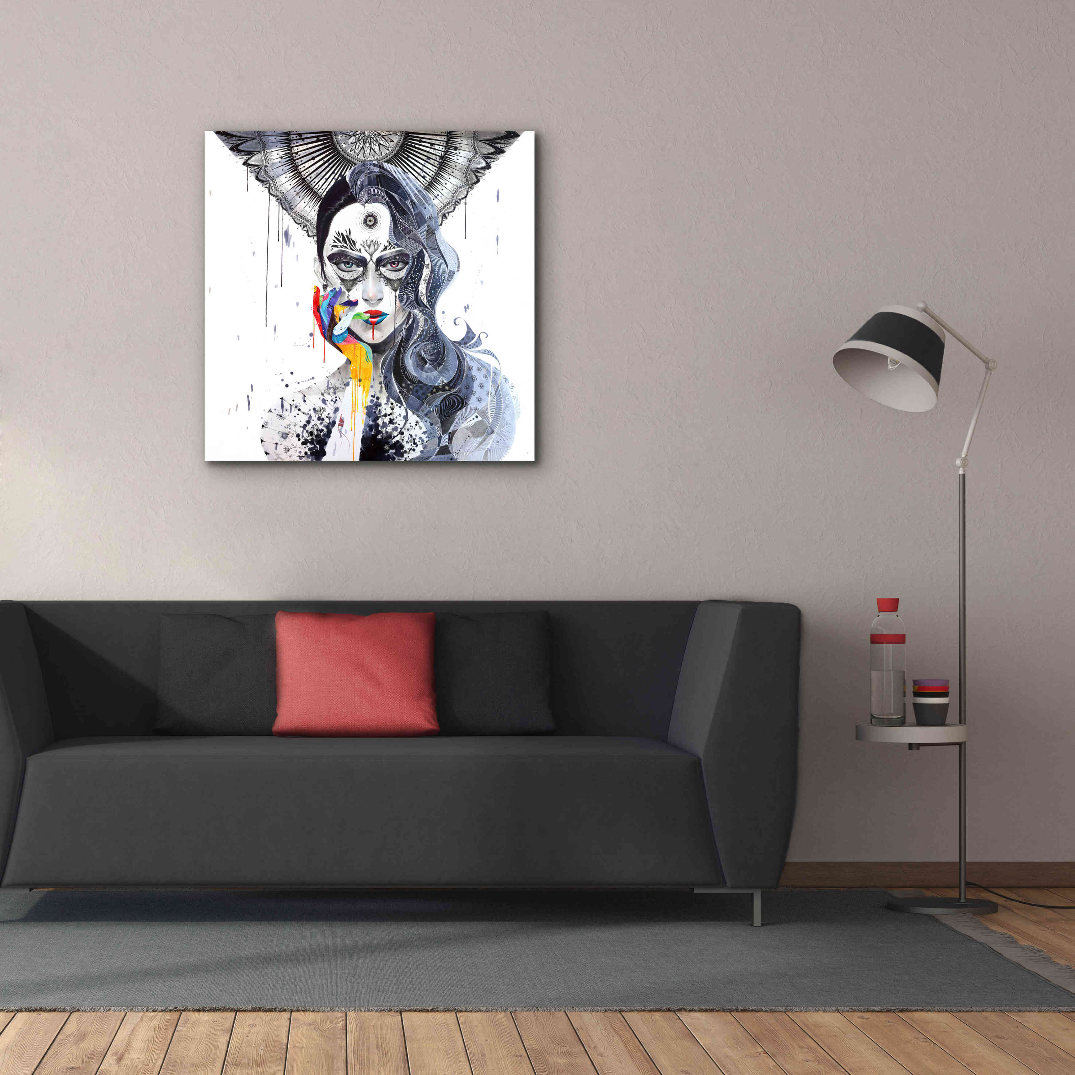 'Janus' by MinJae, Giclee Canvas Wall Art,37 x 37