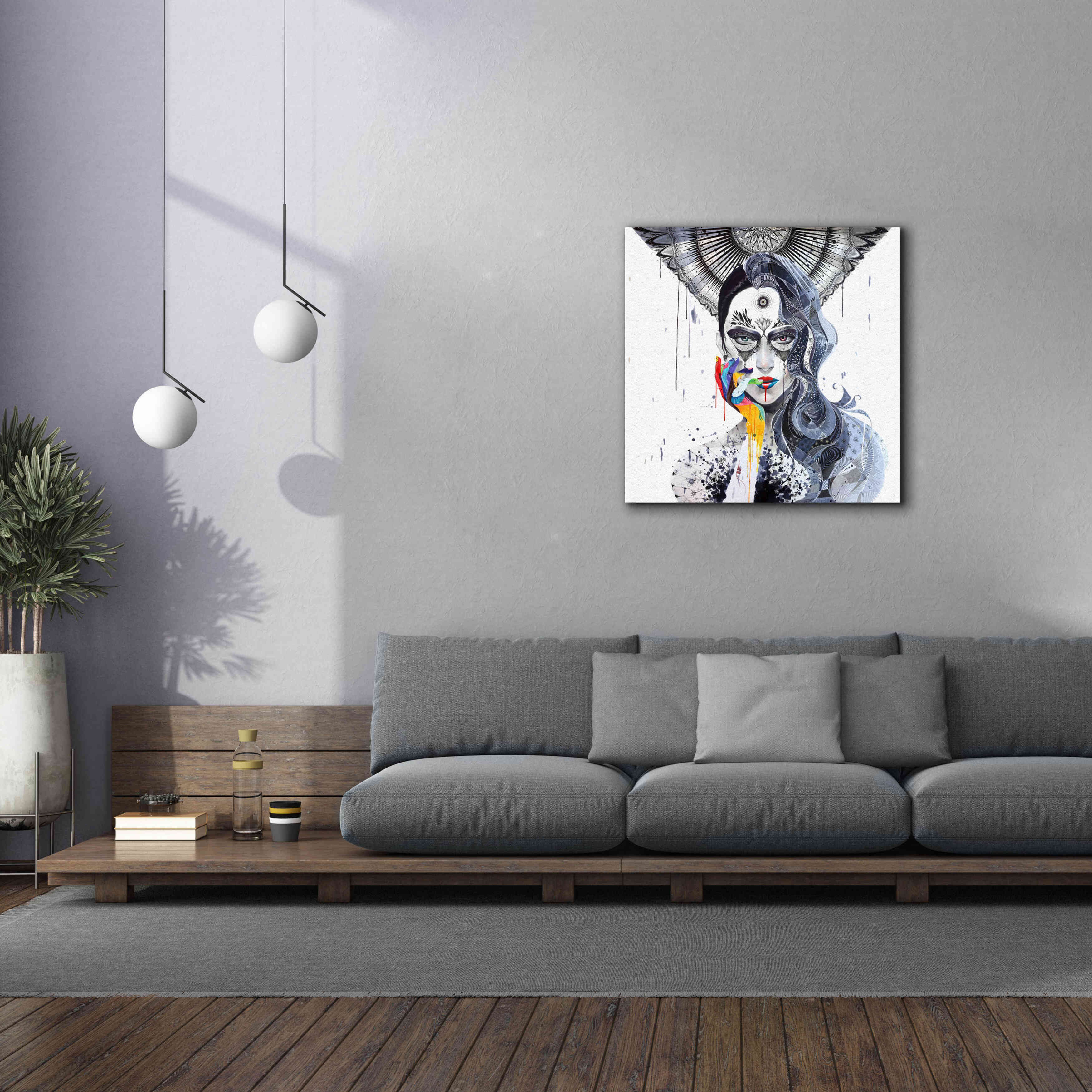 'Janus' by MinJae, Giclee Canvas Wall Art,37 x 37