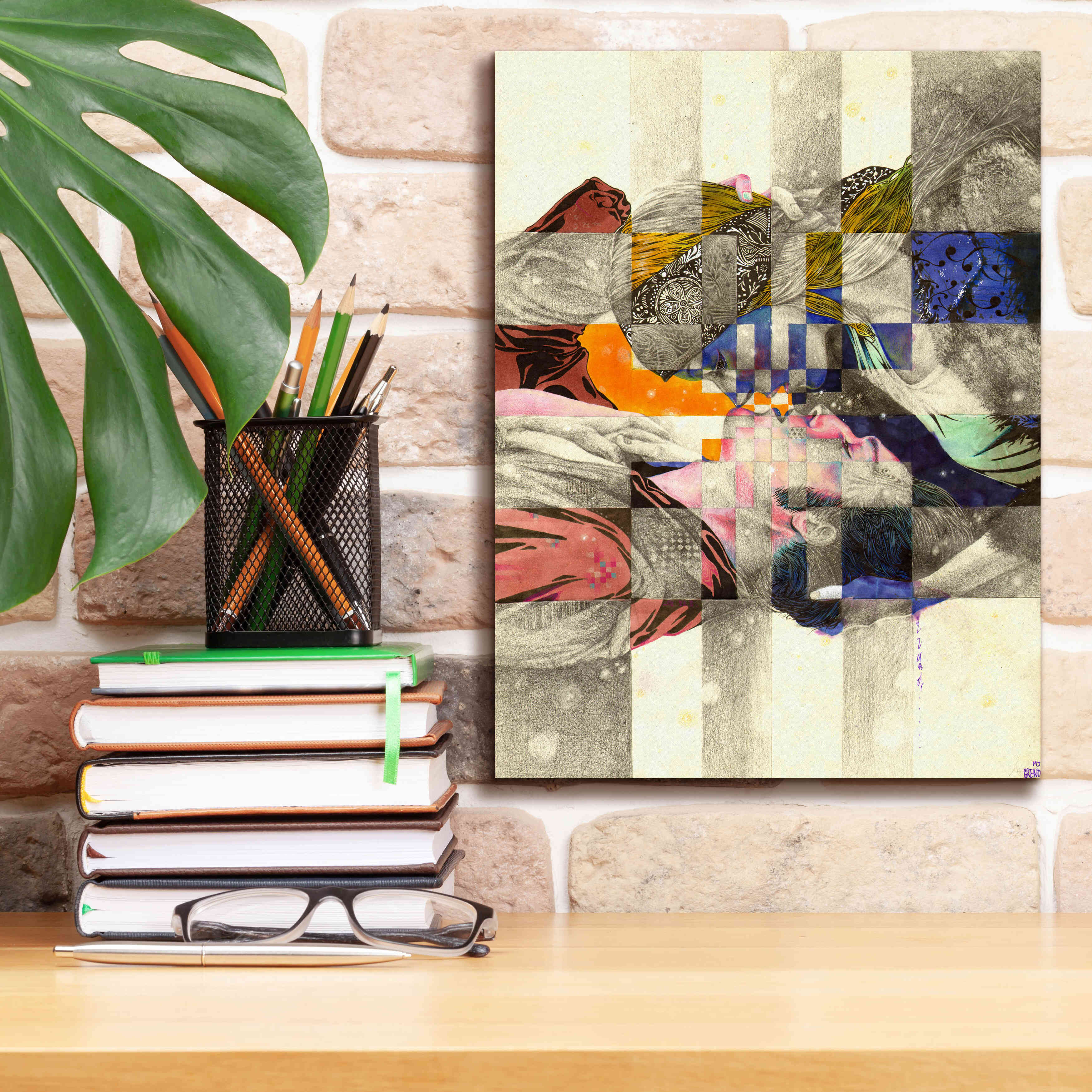 'Kiss ll' by MinJae, Giclee Canvas Wall Art,12 x 16