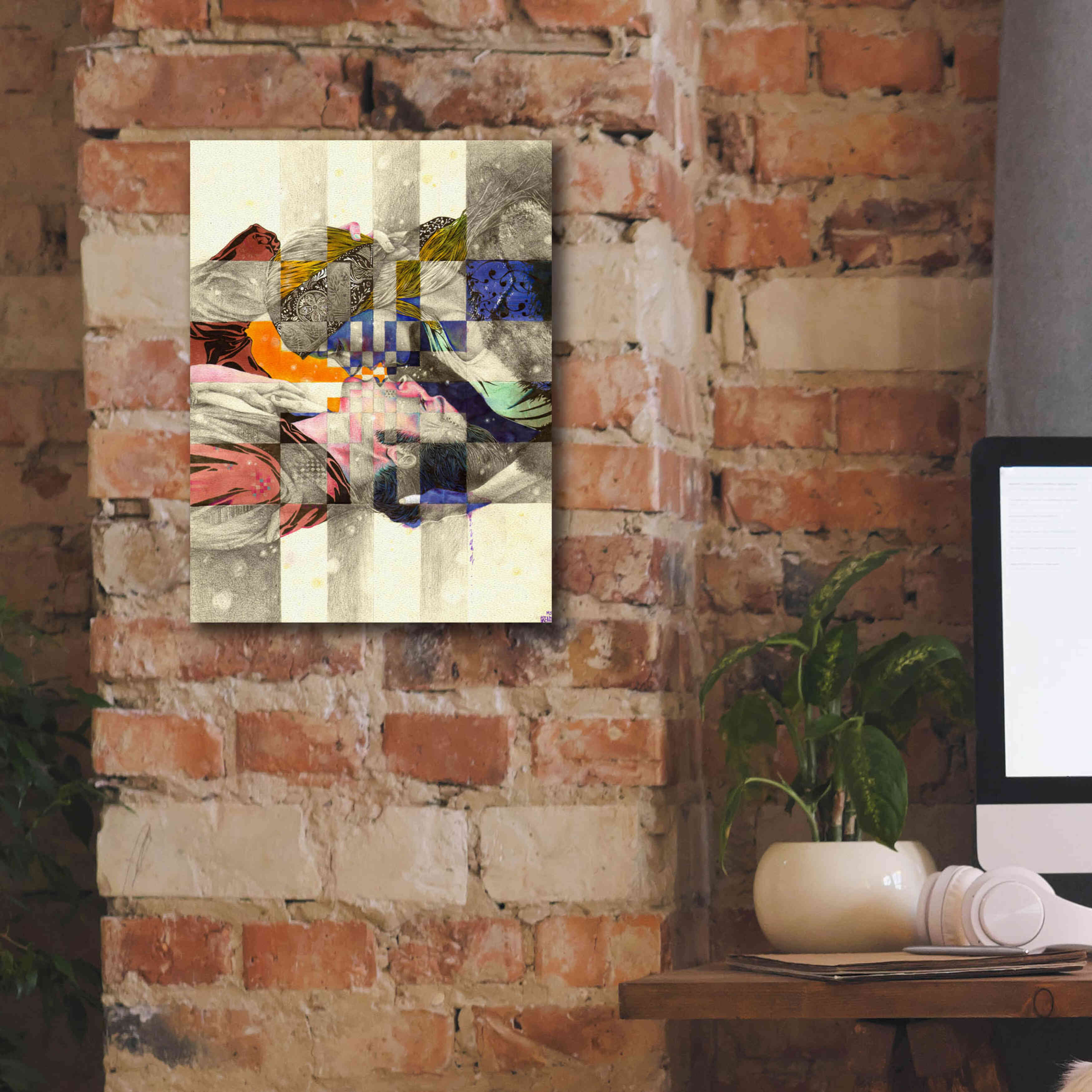 'Kiss ll' by MinJae, Giclee Canvas Wall Art,12 x 16
