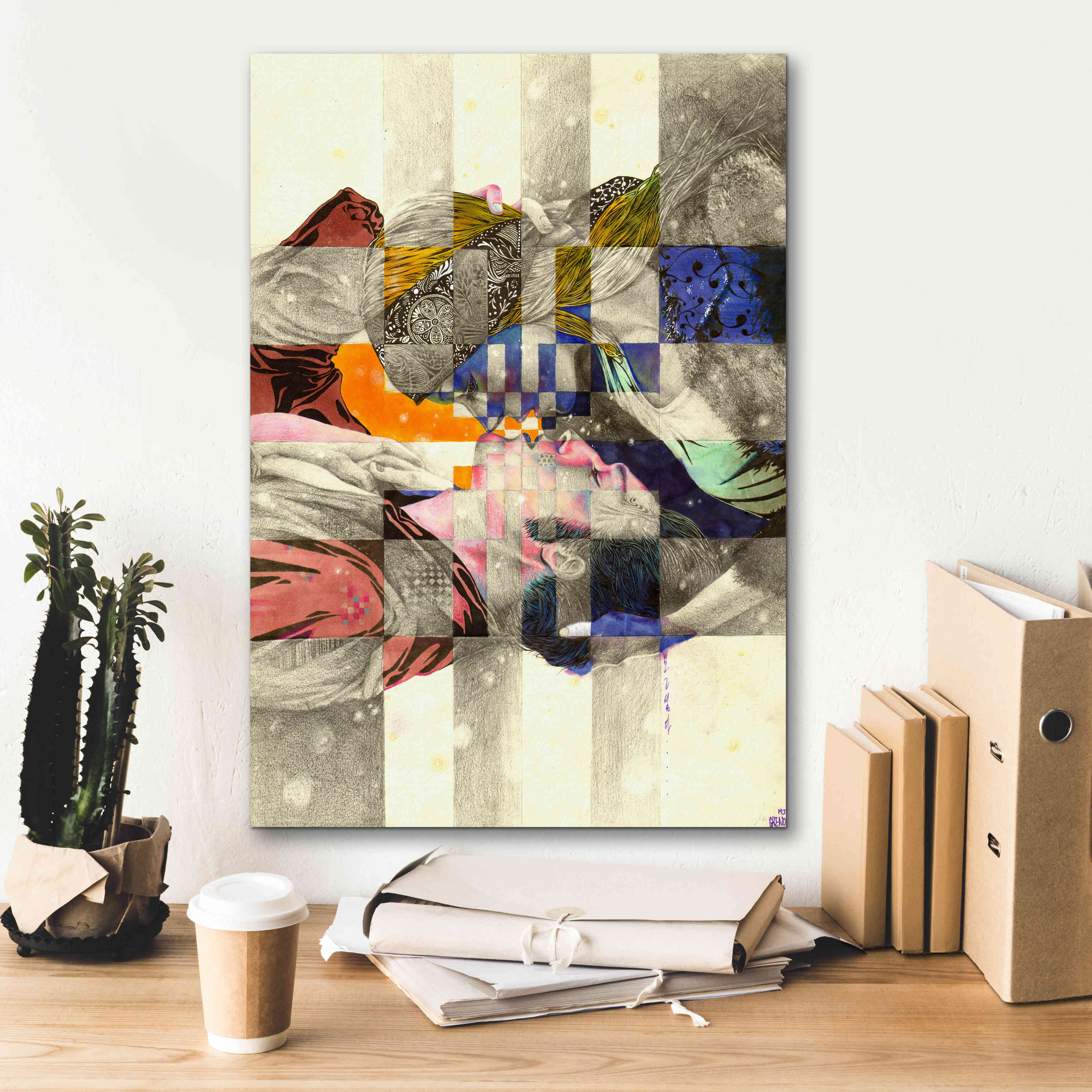 'Kiss ll' by MinJae, Giclee Canvas Wall Art,18 x 26