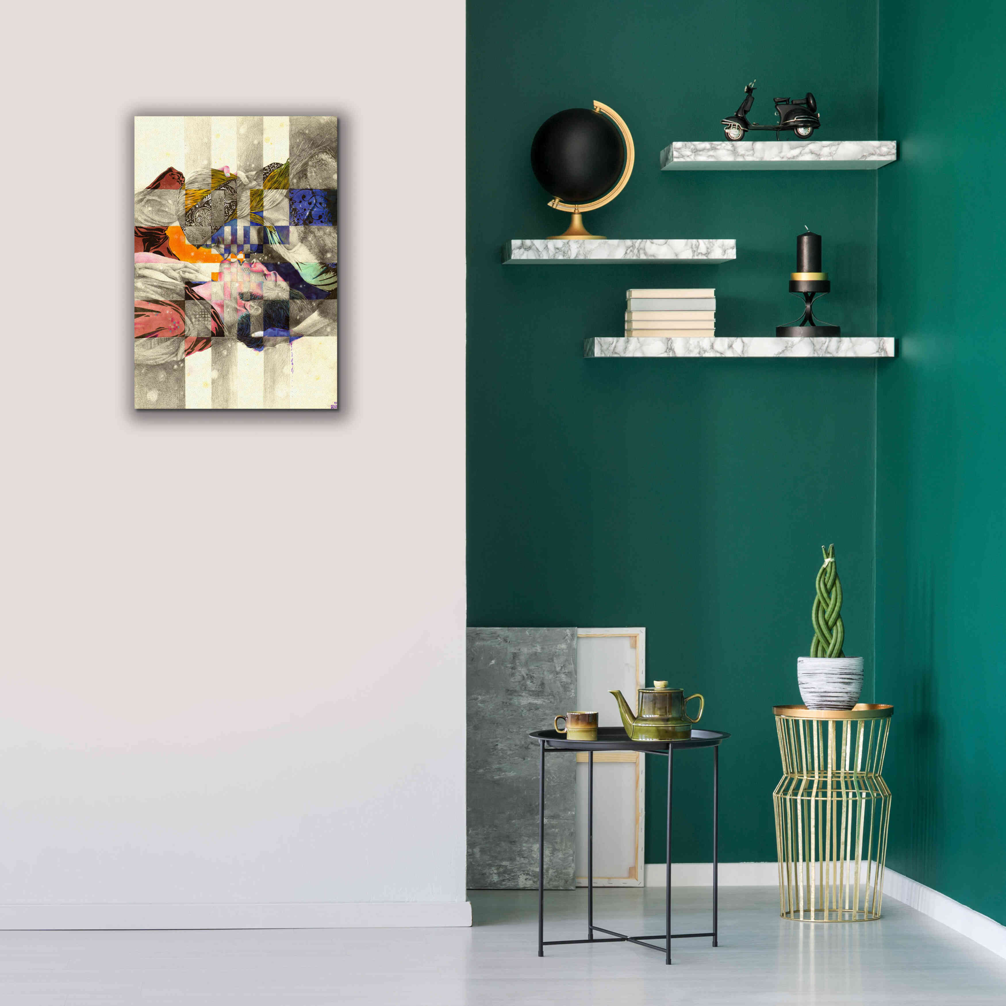 'Kiss ll' by MinJae, Giclee Canvas Wall Art,18 x 26
