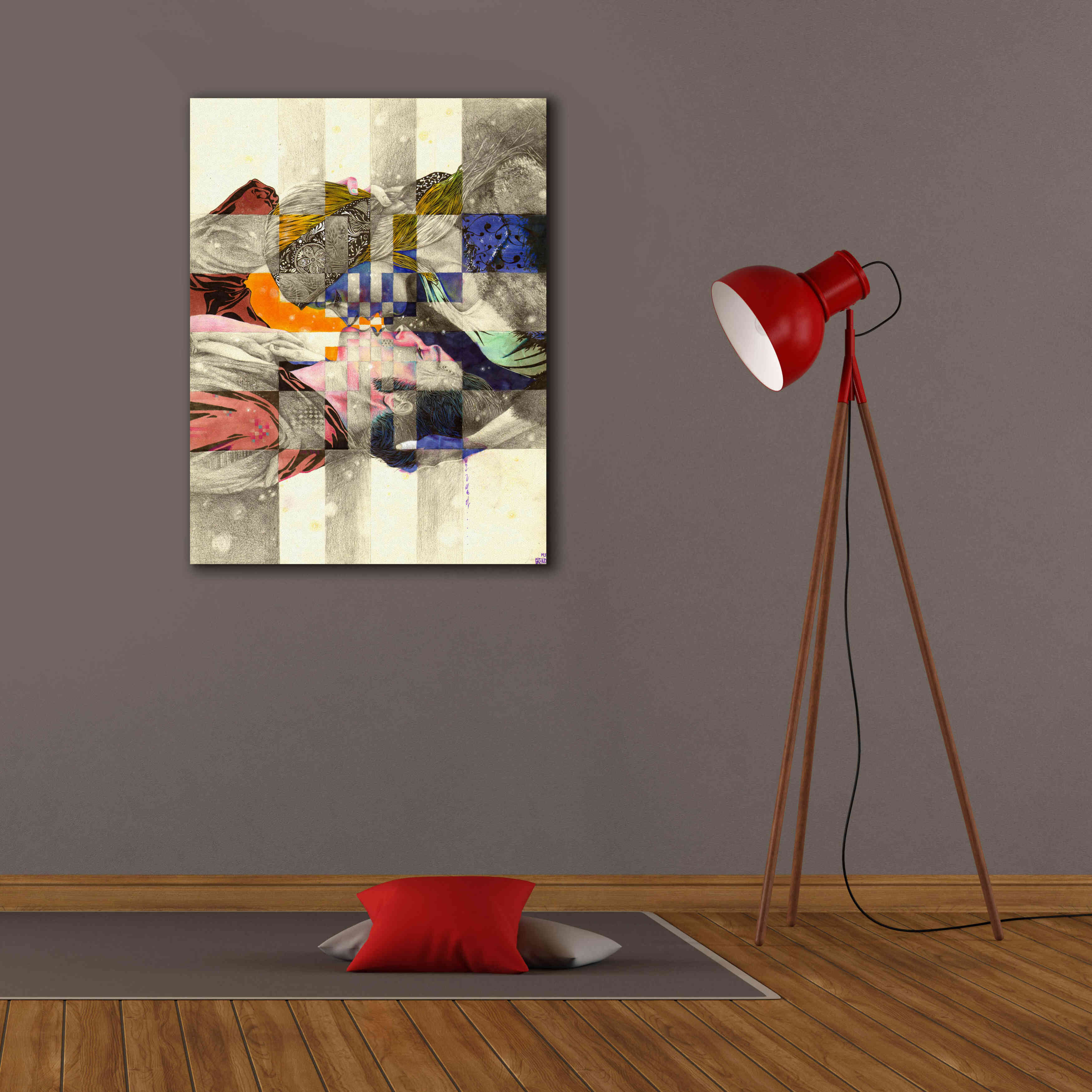 'Kiss ll' by MinJae, Giclee Canvas Wall Art,26 x 34