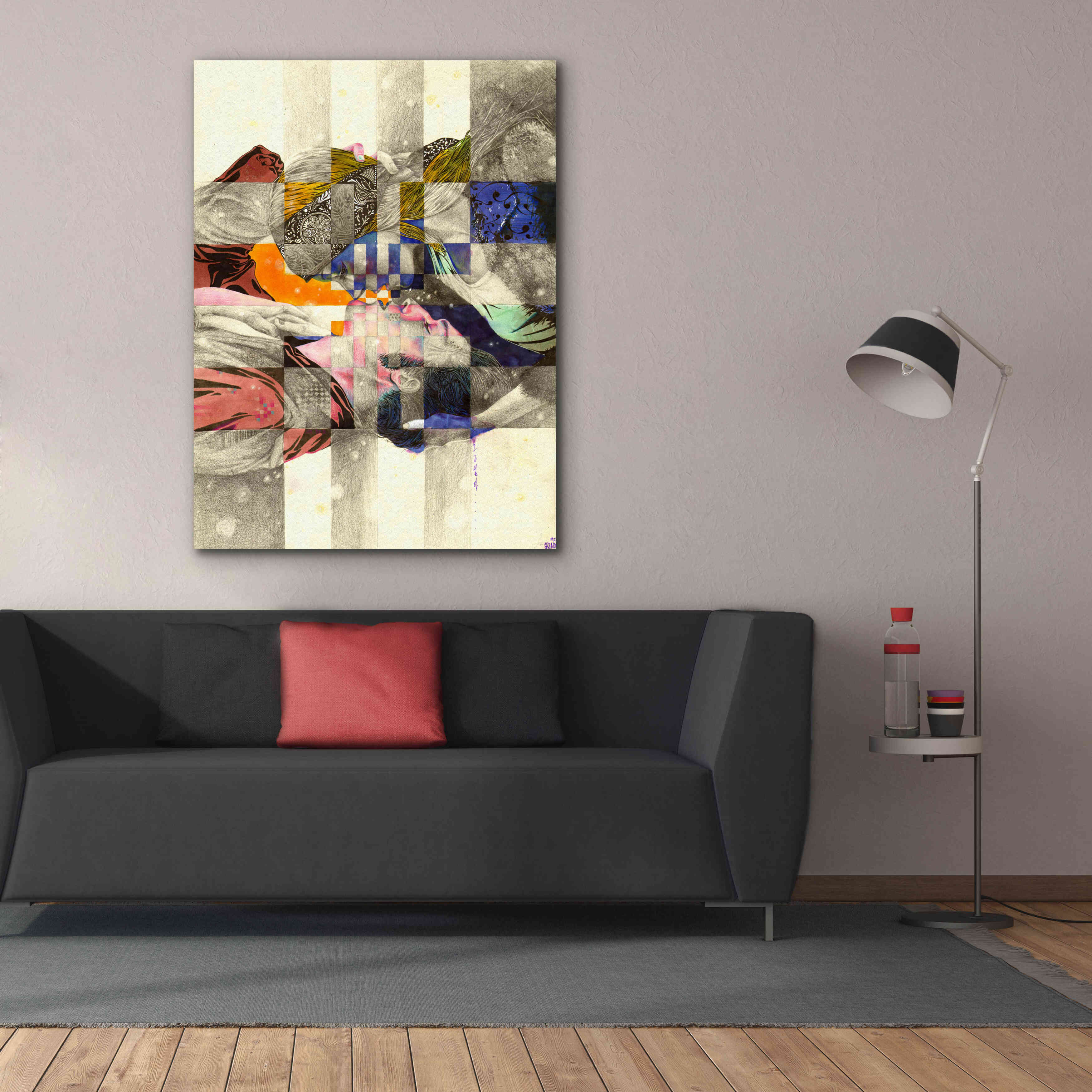 'Kiss ll' by MinJae, Giclee Canvas Wall Art,40 x 54