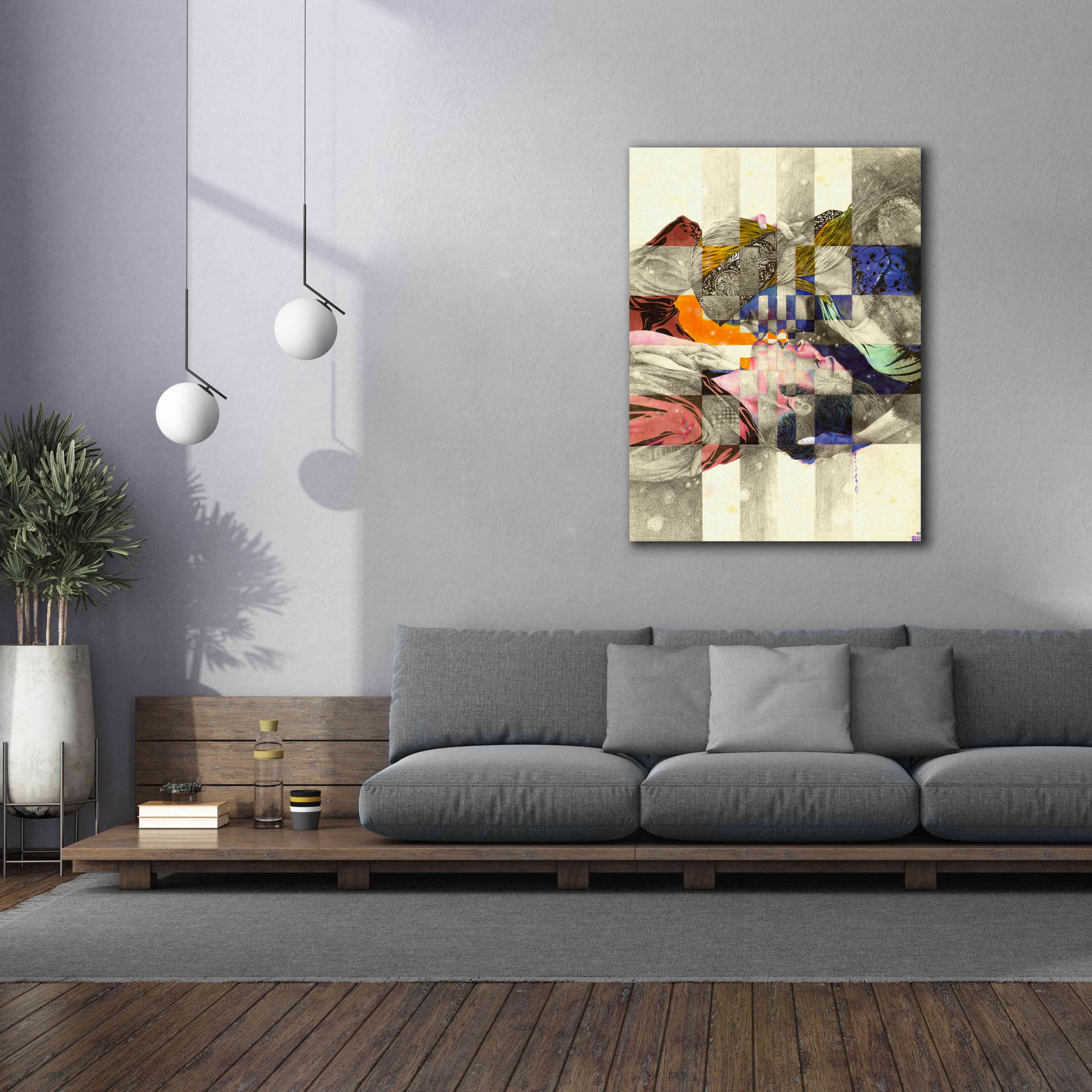 'Kiss ll' by MinJae, Giclee Canvas Wall Art,40 x 54