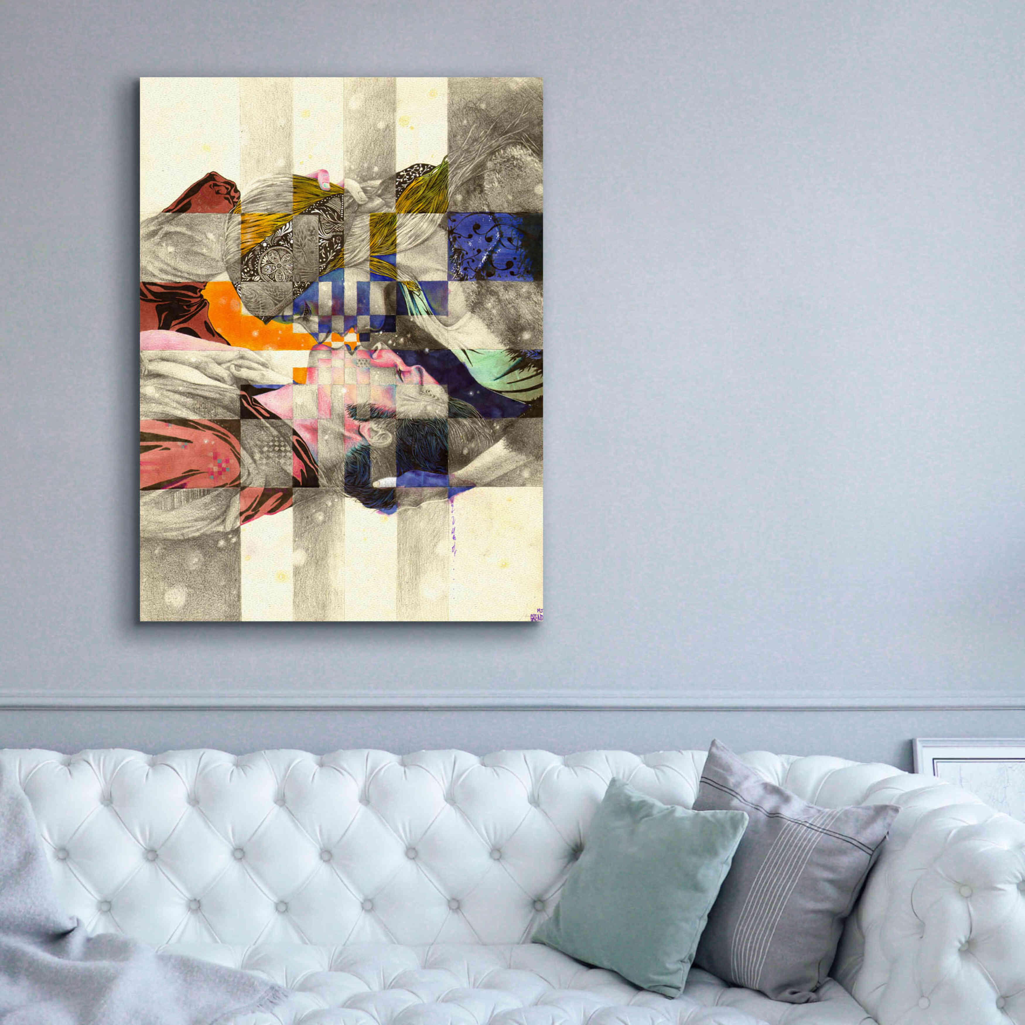 'Kiss ll' by MinJae, Giclee Canvas Wall Art,40 x 54
