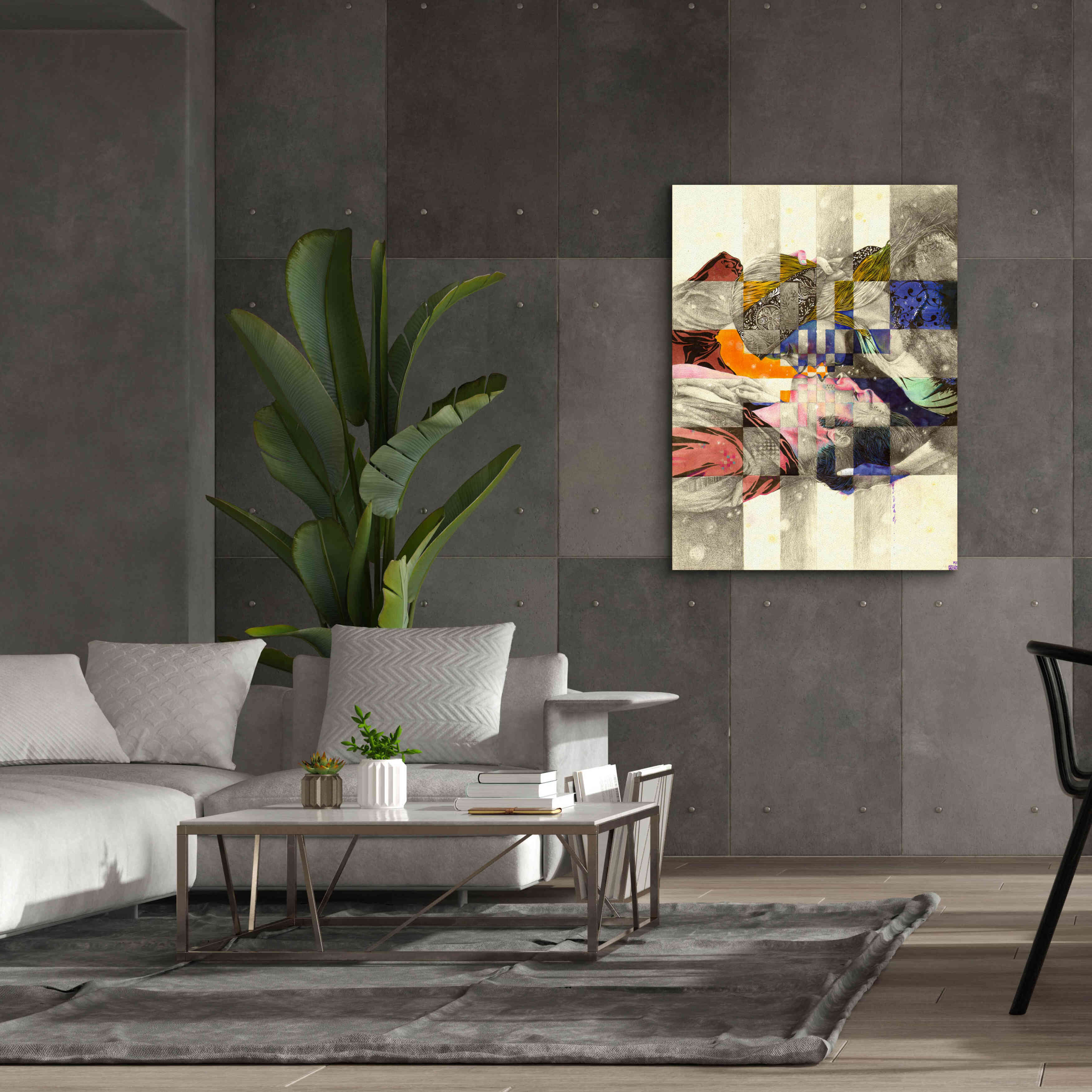 'Kiss ll' by MinJae, Giclee Canvas Wall Art,40 x 54