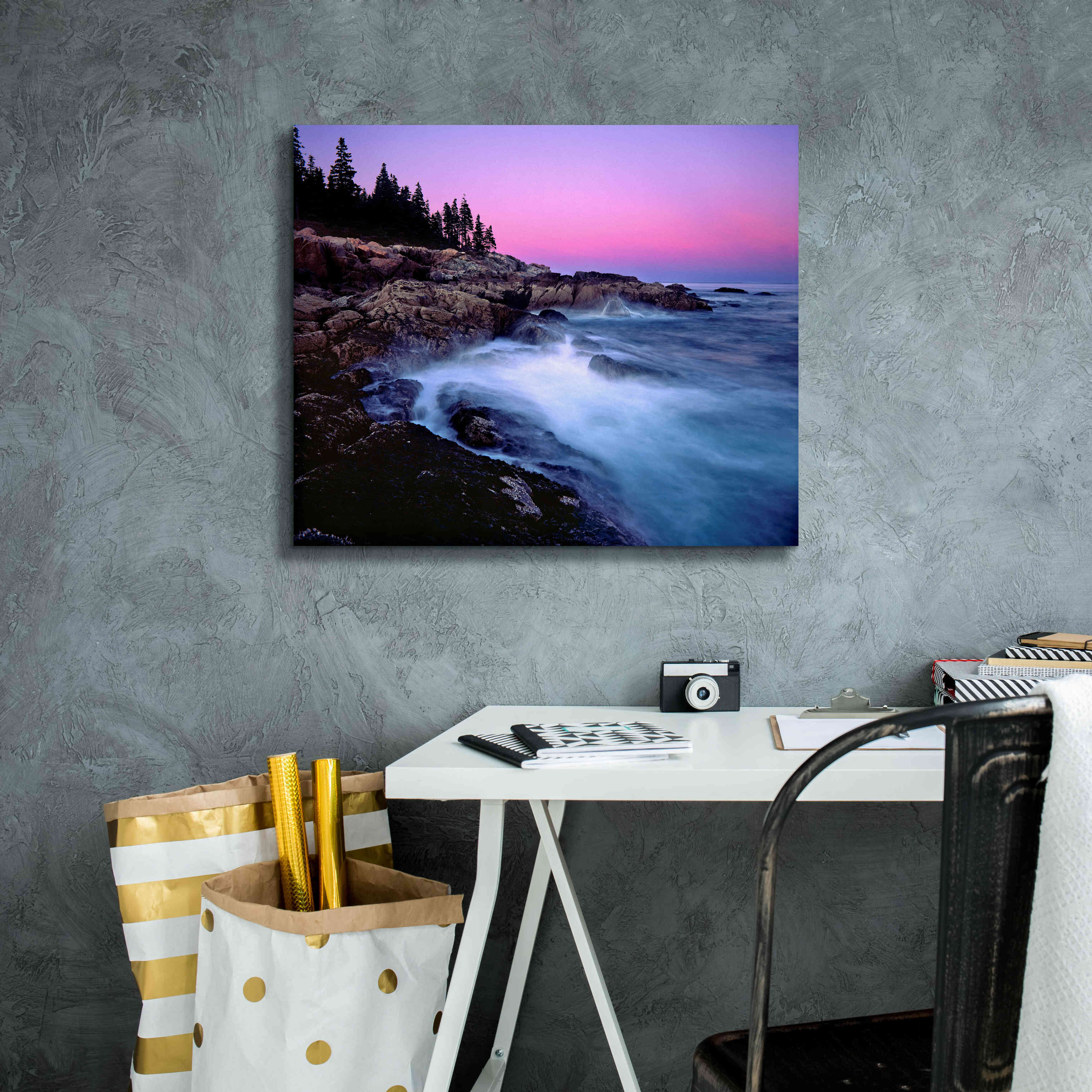 'Acadia Dusk' by Mike Jones, Giclee Canvas Wall Art,24 x 20