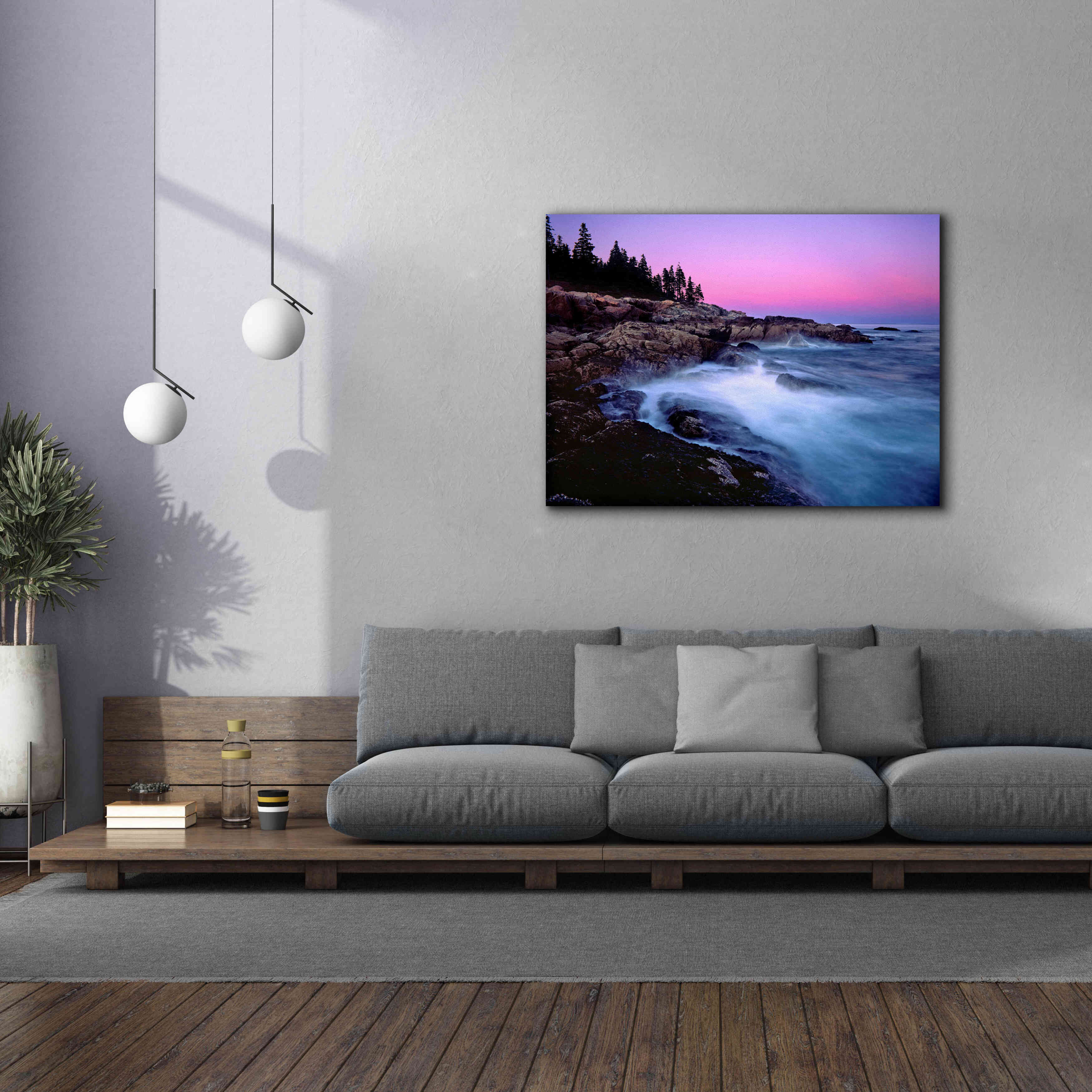 'Acadia Dusk' by Mike Jones, Giclee Canvas Wall Art,54 x 40