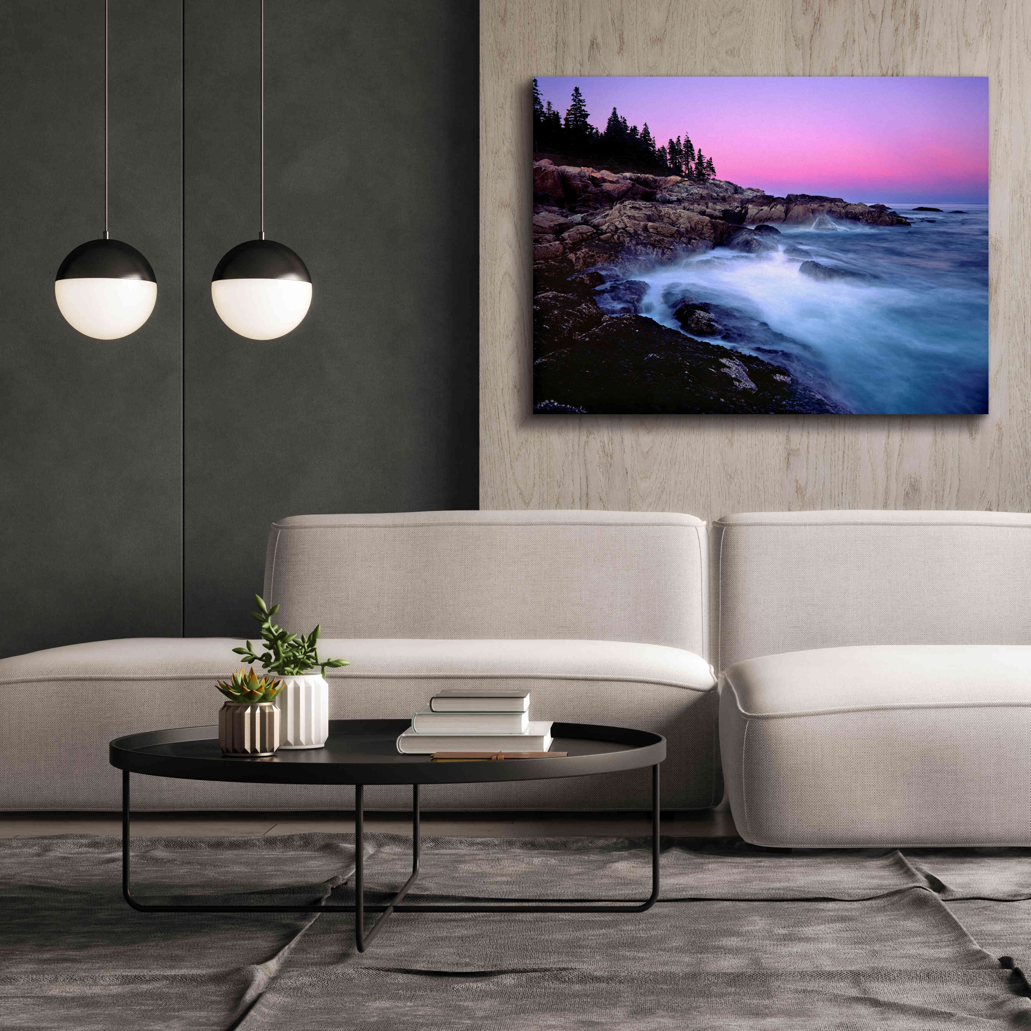 'Acadia Dusk' by Mike Jones, Giclee Canvas Wall Art,54 x 40