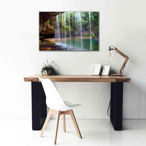 'Alabama Caney Creek Veil' by Mike Jones, Giclee Canvas Wall Art,40 x 26