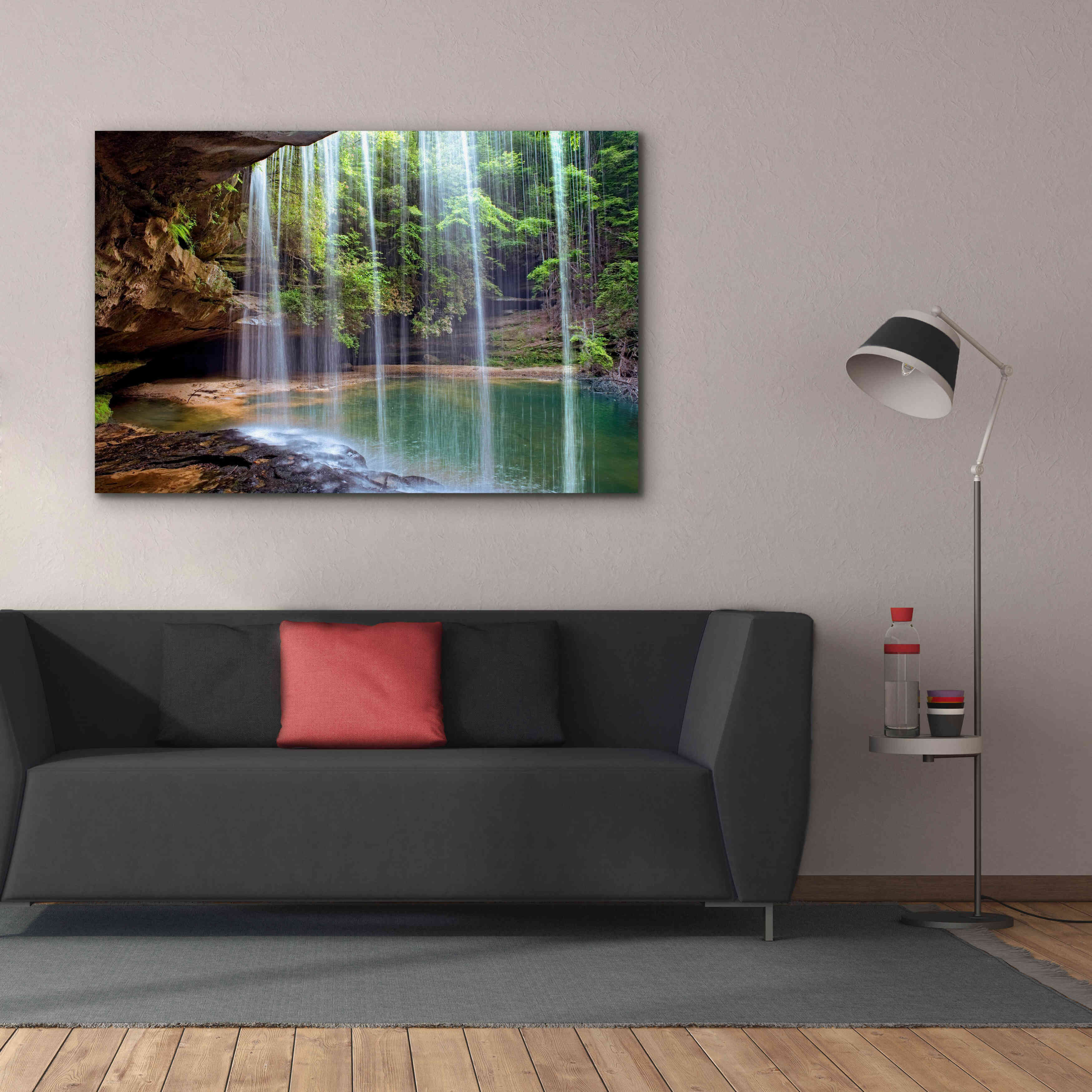 'Alabama Caney Creek Veil' by Mike Jones, Giclee Canvas Wall Art,60 x 40