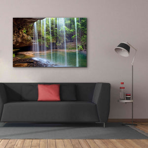 'Alabama Caney Creek Veil' by Mike Jones, Giclee Canvas Wall Art,60 x 40