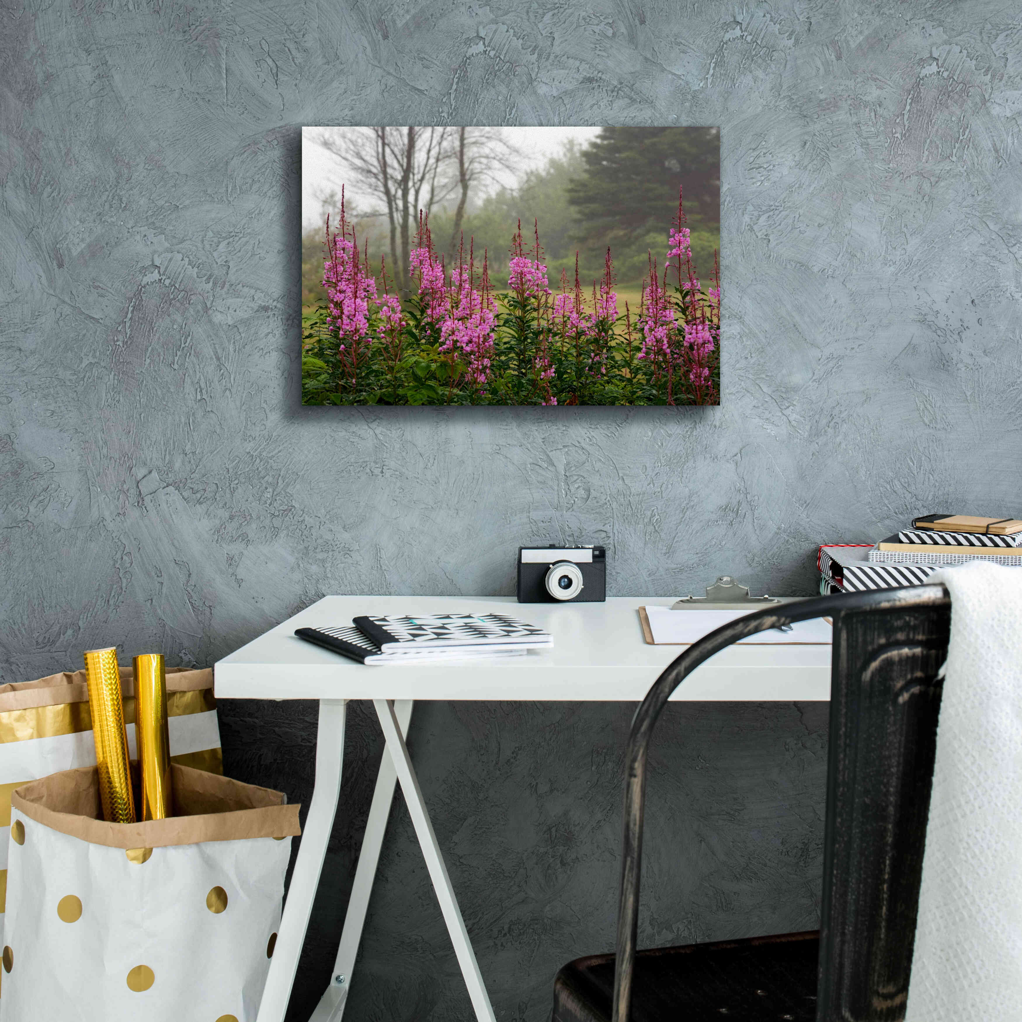 'Campobello Lupine' by Mike Jones, Giclee Canvas Wall Art,18 x 12