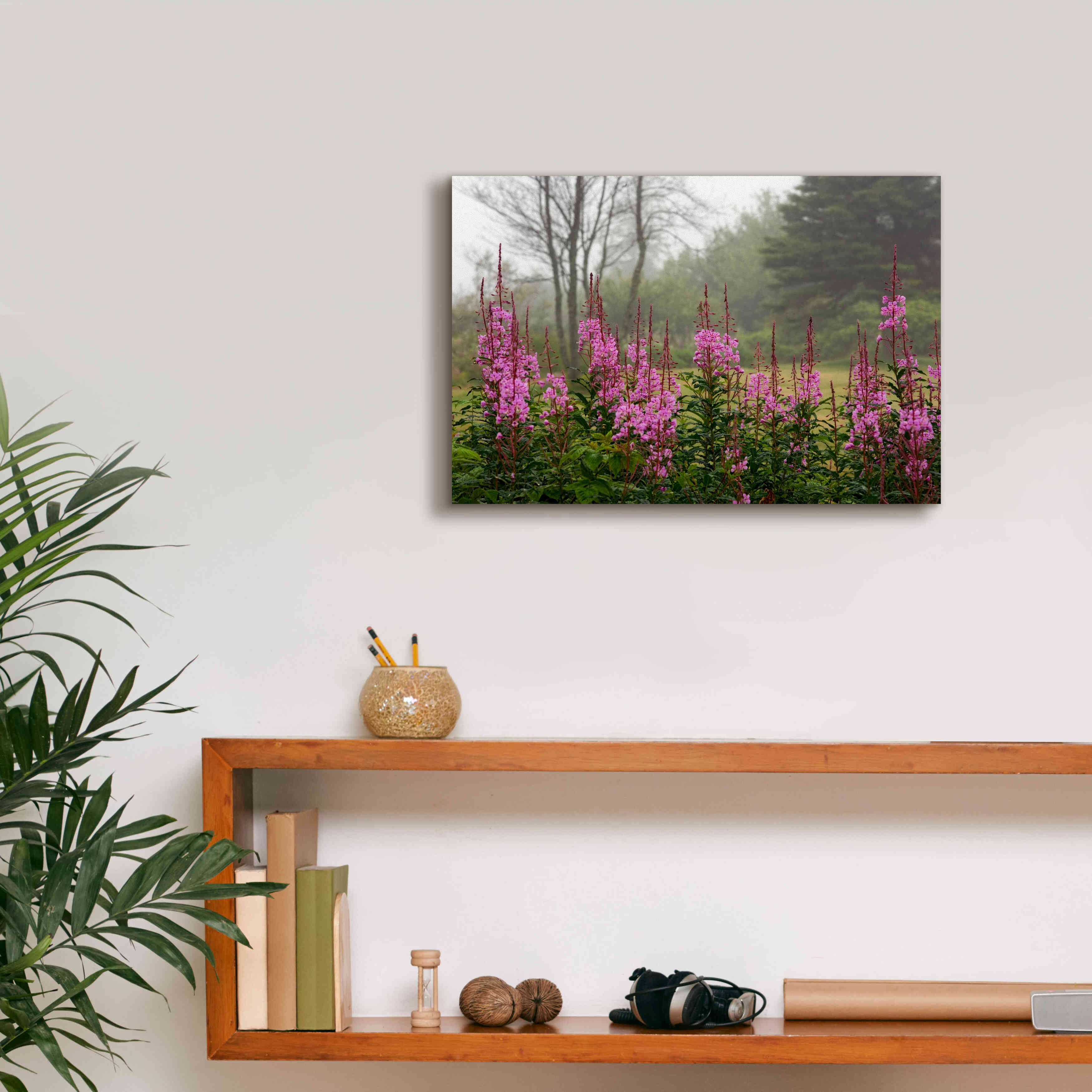 'Campobello Lupine' by Mike Jones, Giclee Canvas Wall Art,18 x 12