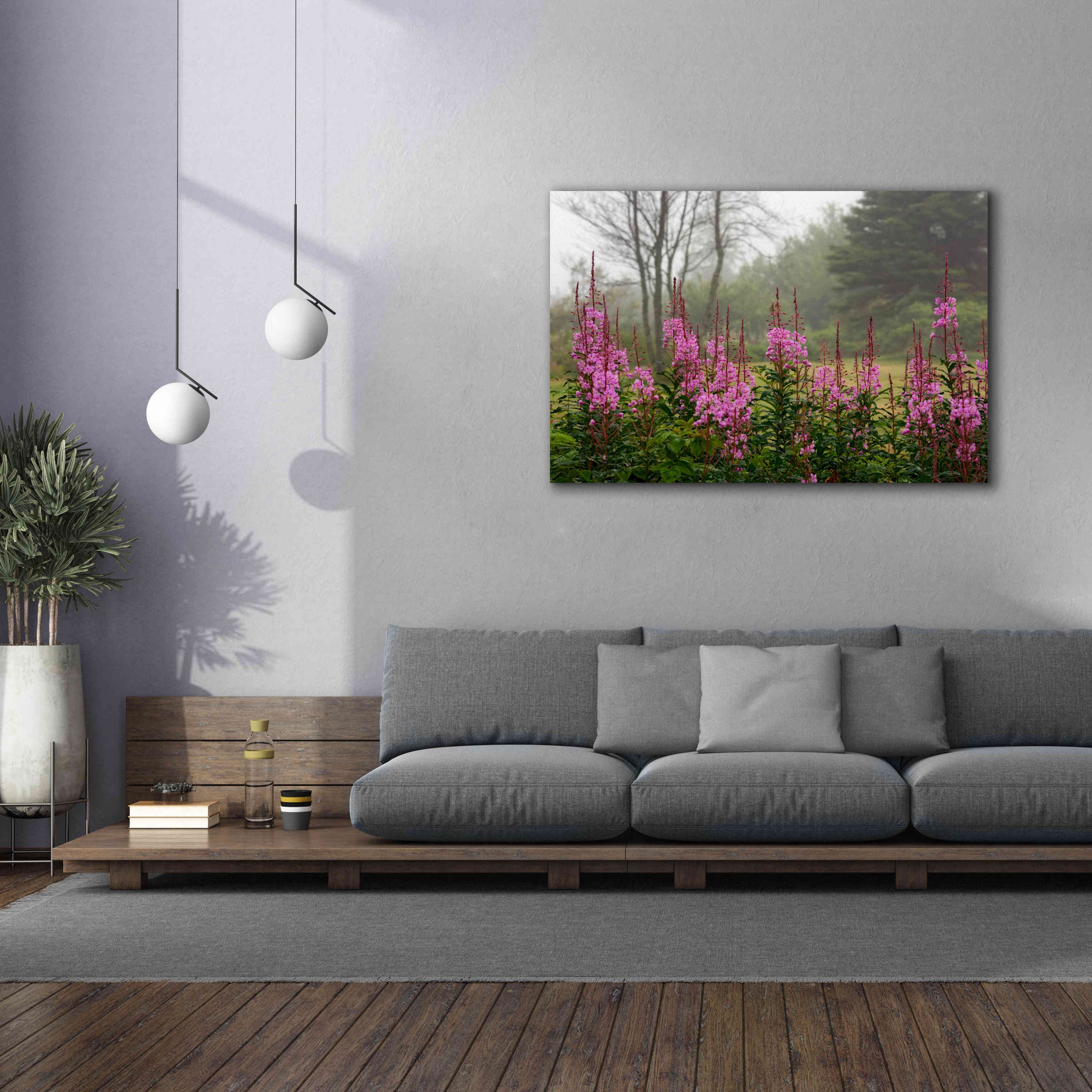 'Campobello Lupine' by Mike Jones, Giclee Canvas Wall Art,60 x 40