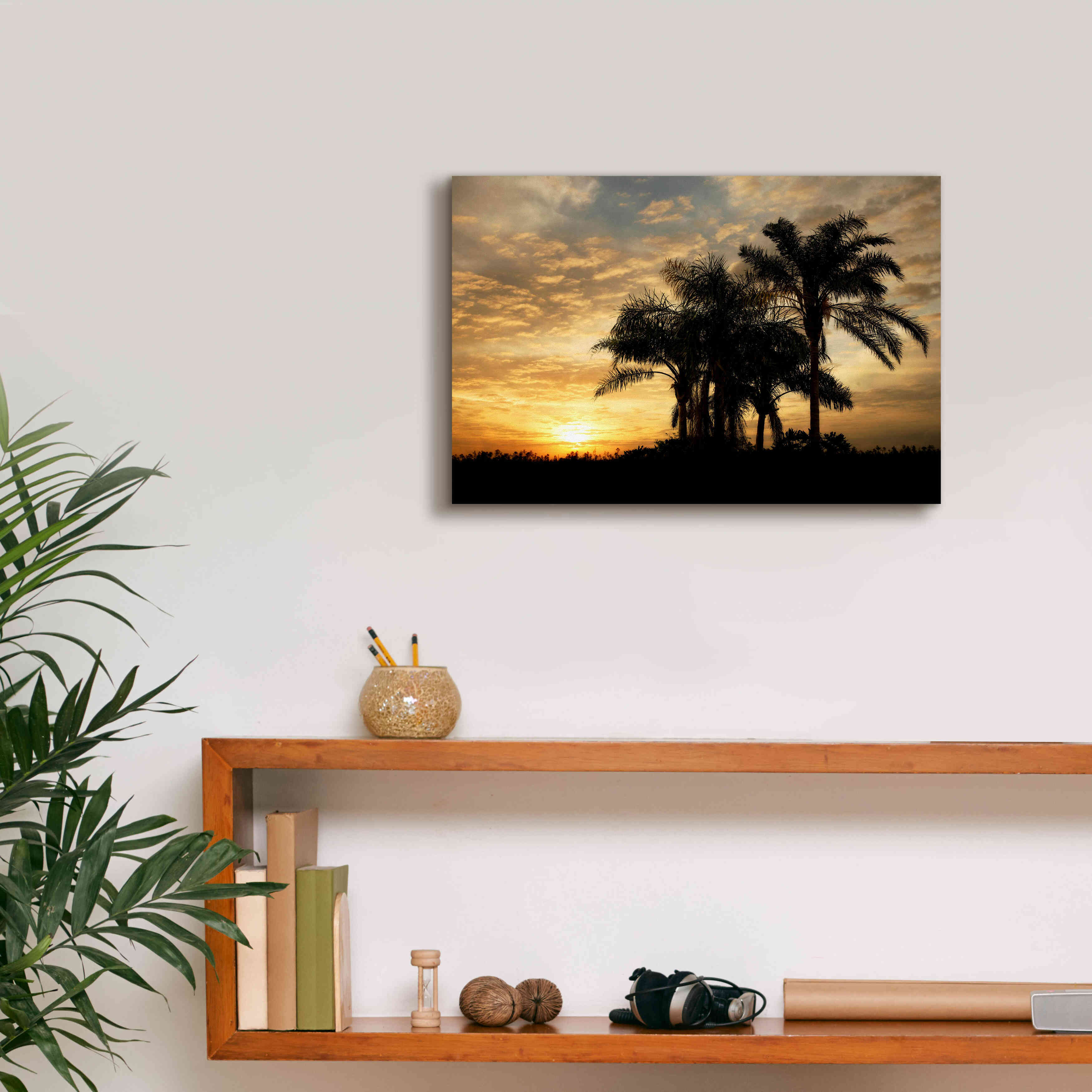 'Everglades Sunrise' by Mike Jones, Giclee Canvas Wall Art,18 x 12