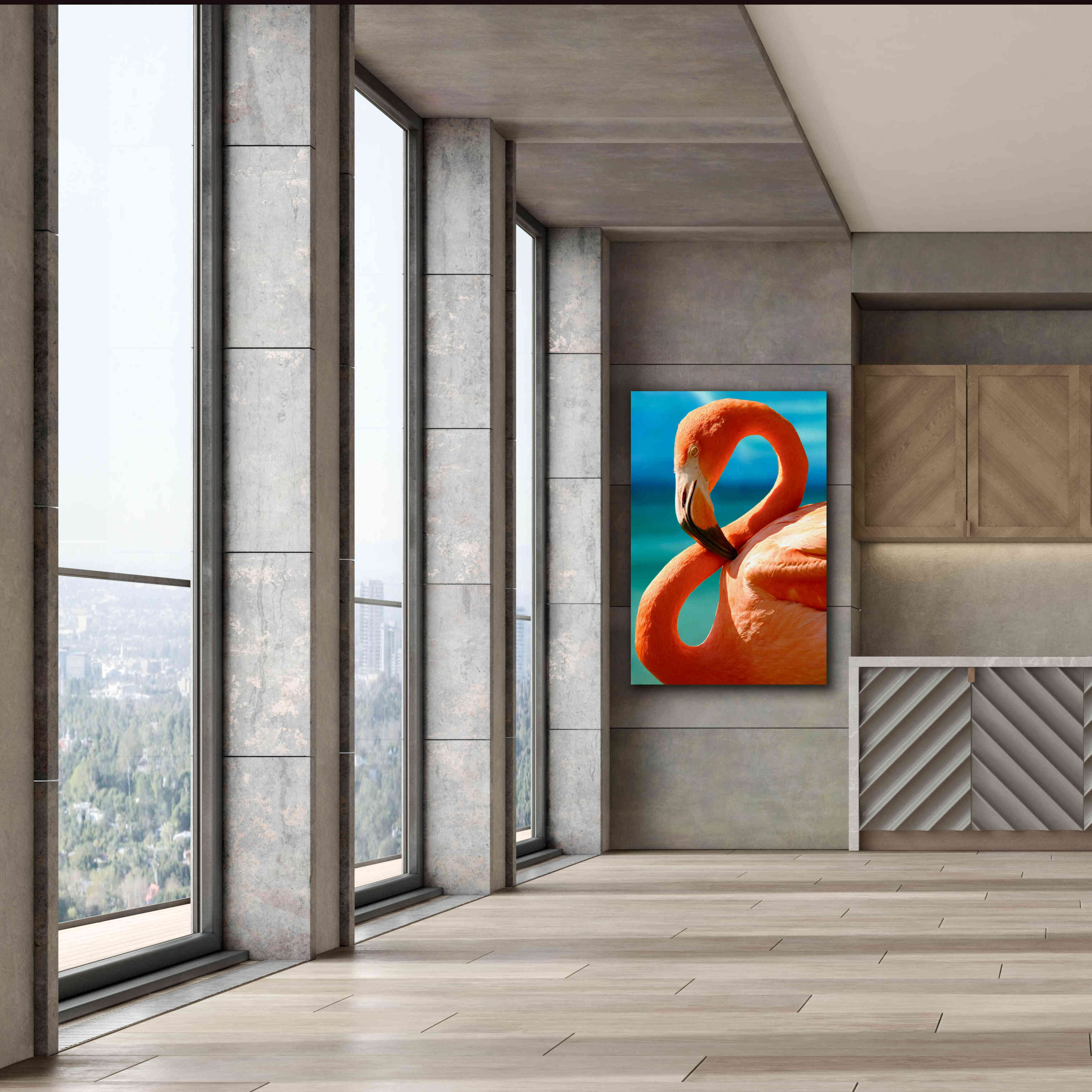 'Flamingo' by Mike Jones, Giclee Canvas Wall Art,40 x 60