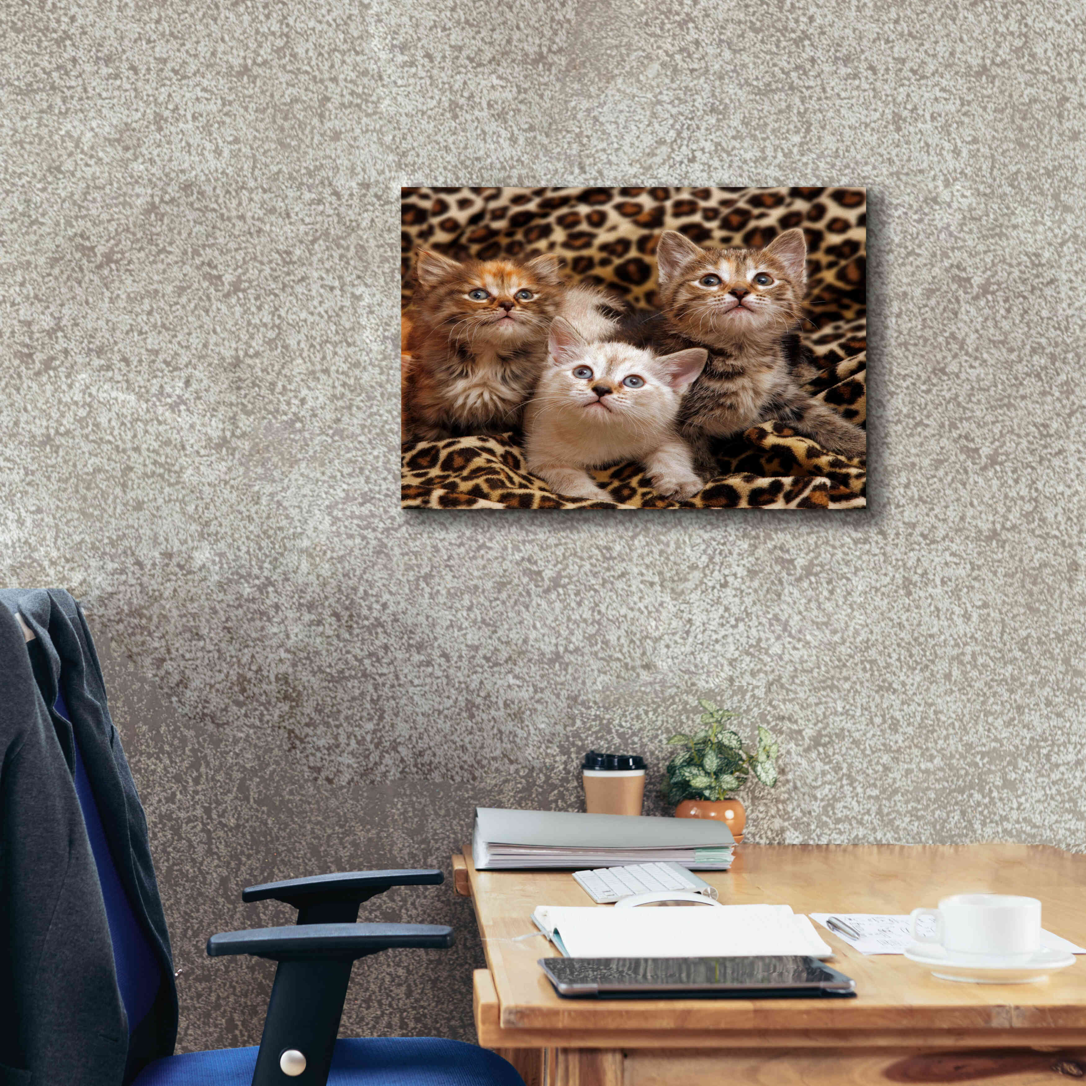 'Kittens' by Mike Jones, Giclee Canvas Wall Art,24 x 20