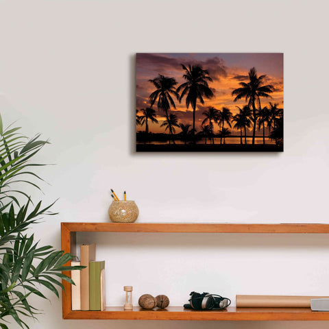 Image of 'Marathon Key Sunset' by Mike Jones, Giclee Canvas Wall Art,18 x 12