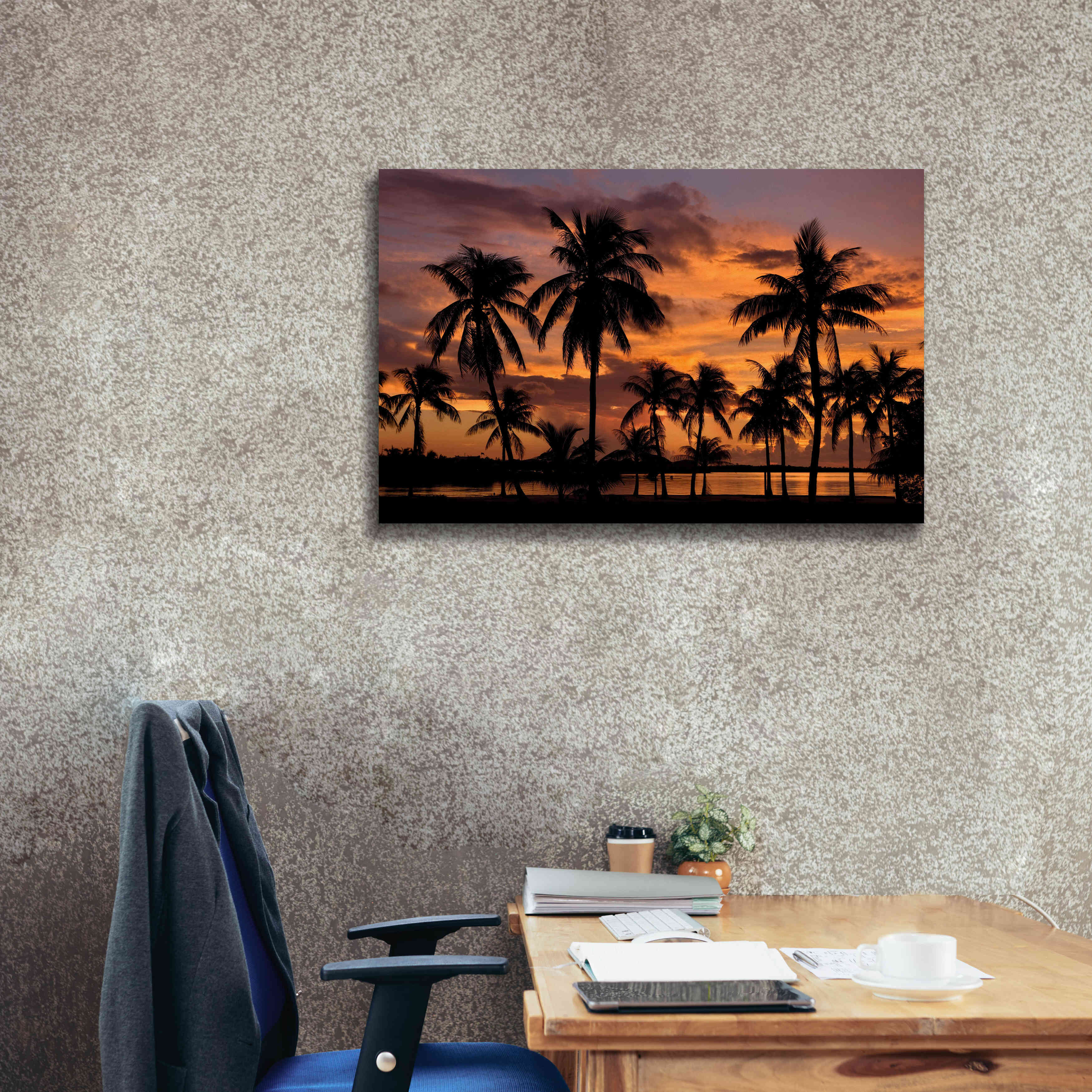 'Marathon Key Sunset' by Mike Jones, Giclee Canvas Wall Art,40 x 26