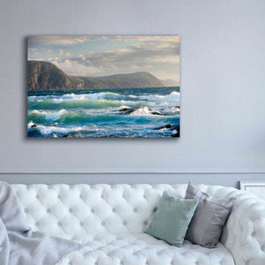 'Newfoundland Sunset Surf' by Mike Jones, Giclee Canvas Wall Art,60 x 40