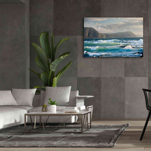 'Newfoundland Sunset Surf' by Mike Jones, Giclee Canvas Wall Art,60 x 40