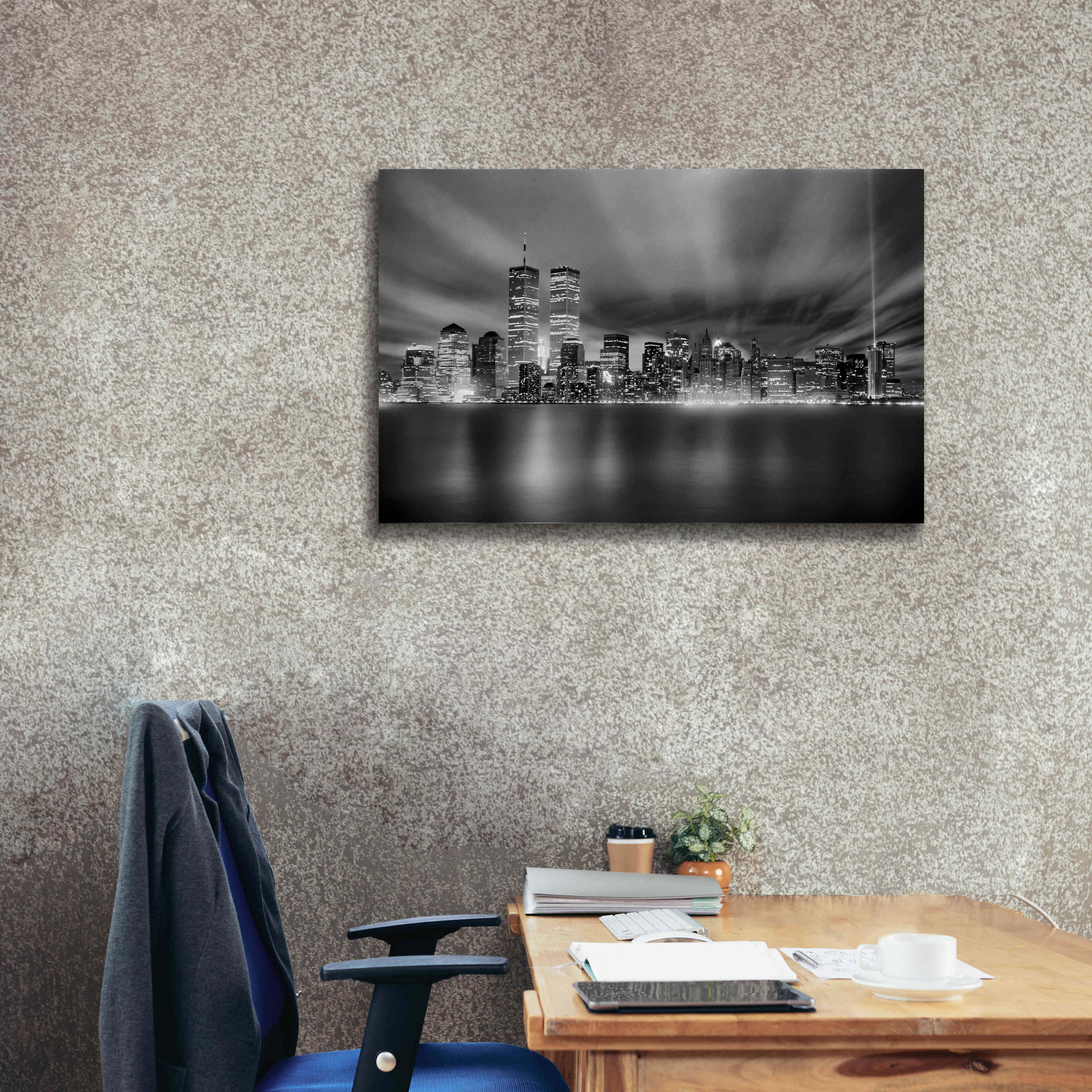 'NYC WTC Skyline' by Mike Jones, Giclee Canvas Wall Art,40 x 26