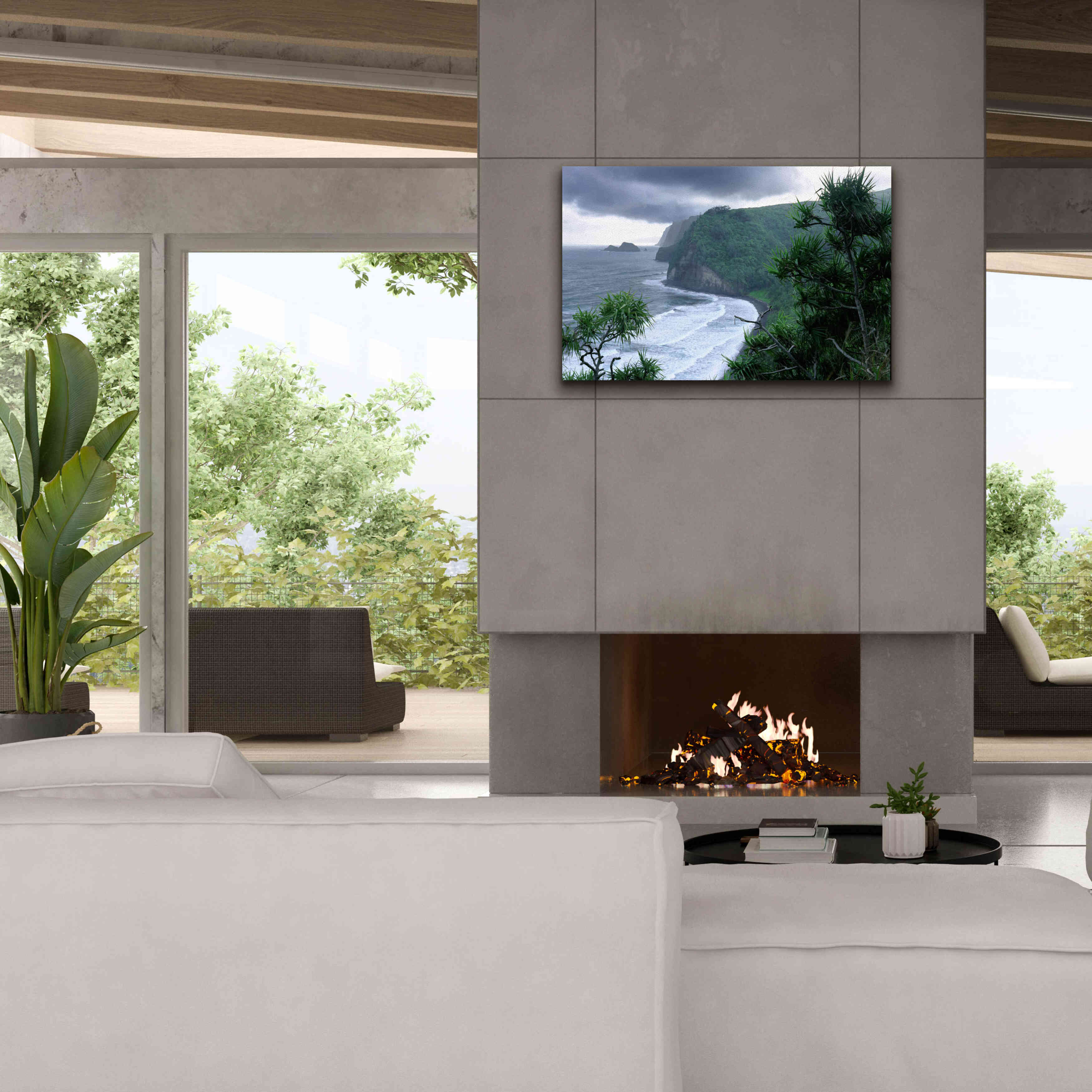 'Pololu Valley' by Mike Jones, Giclee Canvas Wall Art,40 x 26