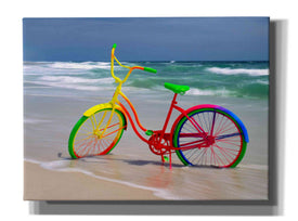 'Rainbow Bike' by Mike Jones, Giclee Canvas Wall Art
