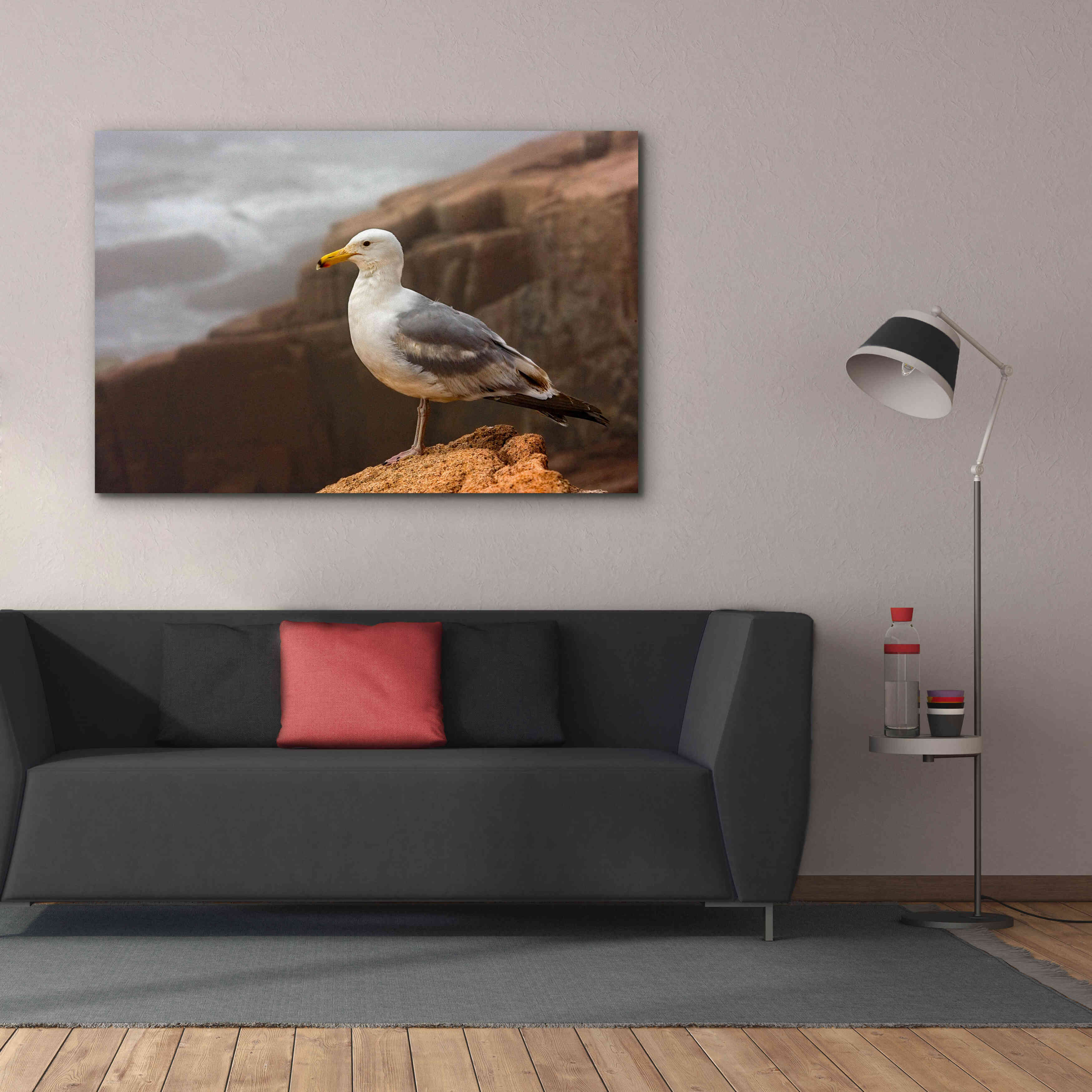 'Seagull' by Mike Jones, Giclee Canvas Wall Art,60 x 40