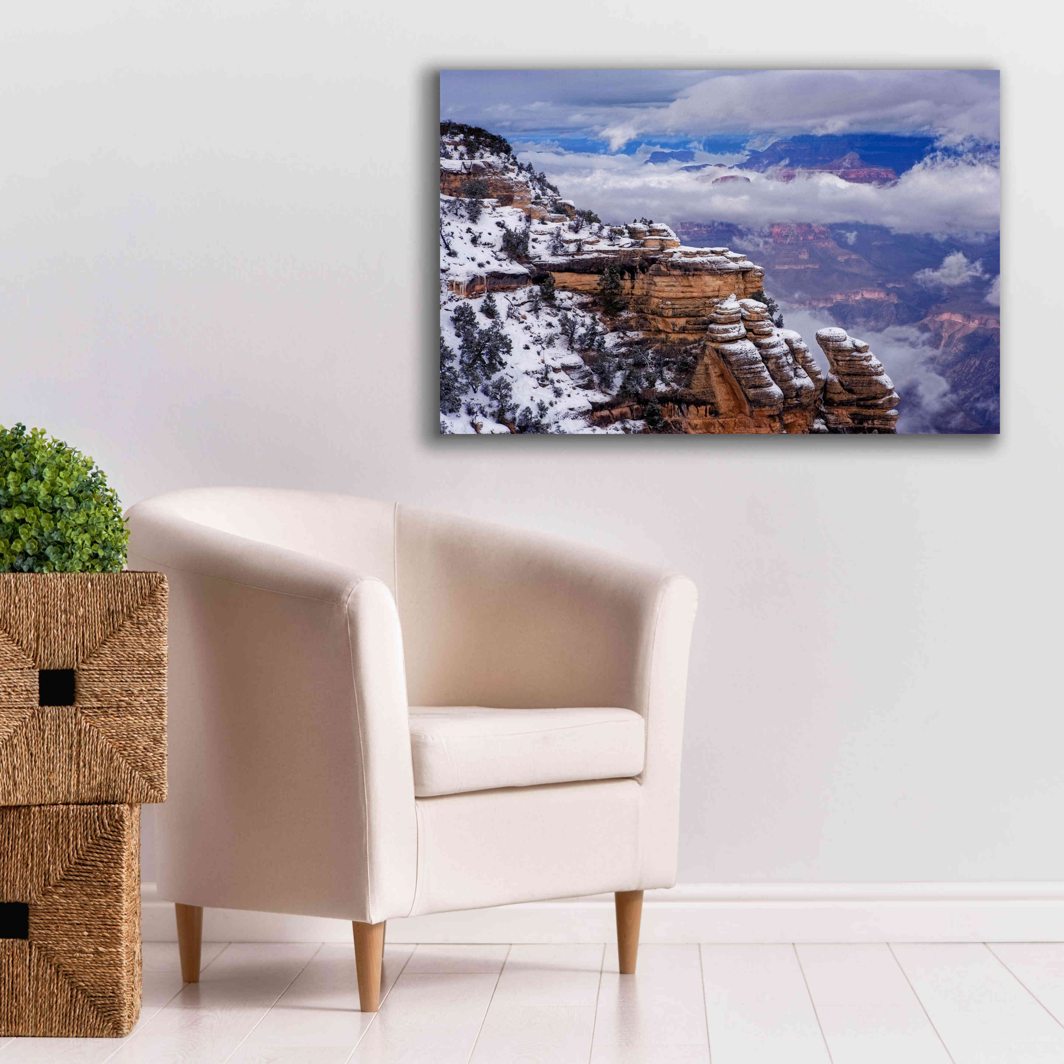 'Storm Clouds Mather Point' by Mike Jones, Giclee Canvas Wall Art,40 x 26