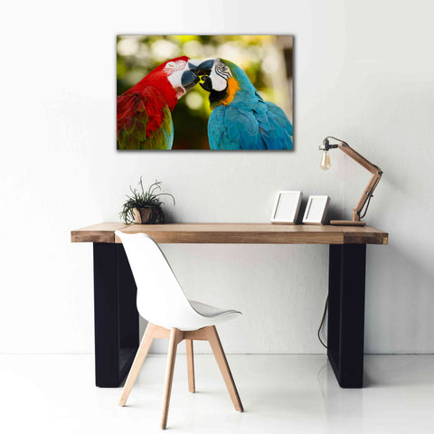 Image of 'The Kiss' by Mike Jones, Giclee Canvas Wall Art,40 x 26