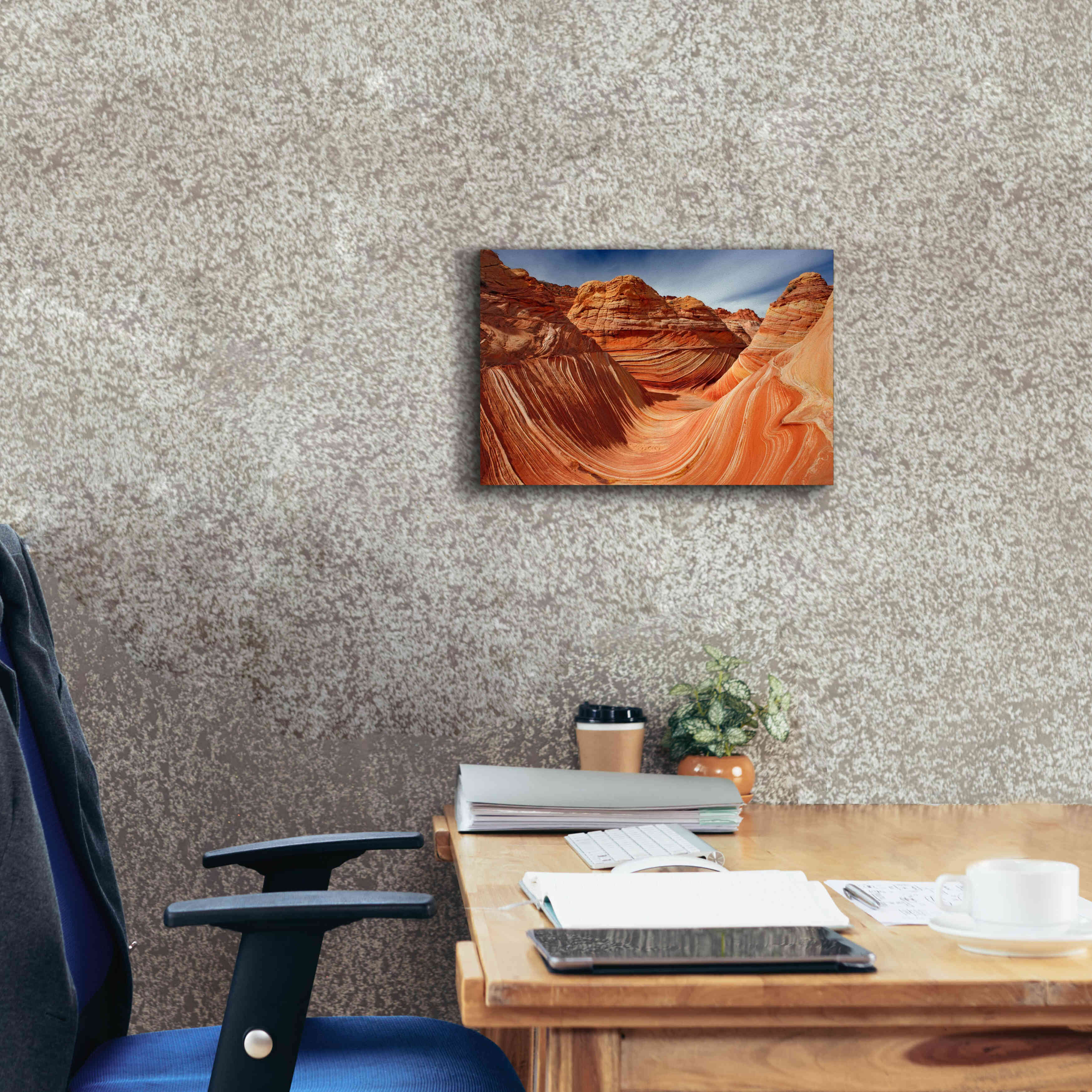 'The Wave Classic View' by Mike Jones, Giclee Canvas Wall Art,18 x 12