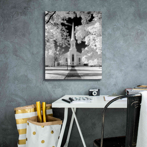 Image of 'Westfield Church Infrared' by Mike Jones, Giclee Canvas Wall Art,20 x 24