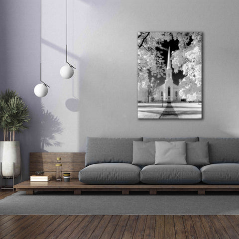 Image of 'Westfield Church Infrared' by Mike Jones, Giclee Canvas Wall Art,40 x 54