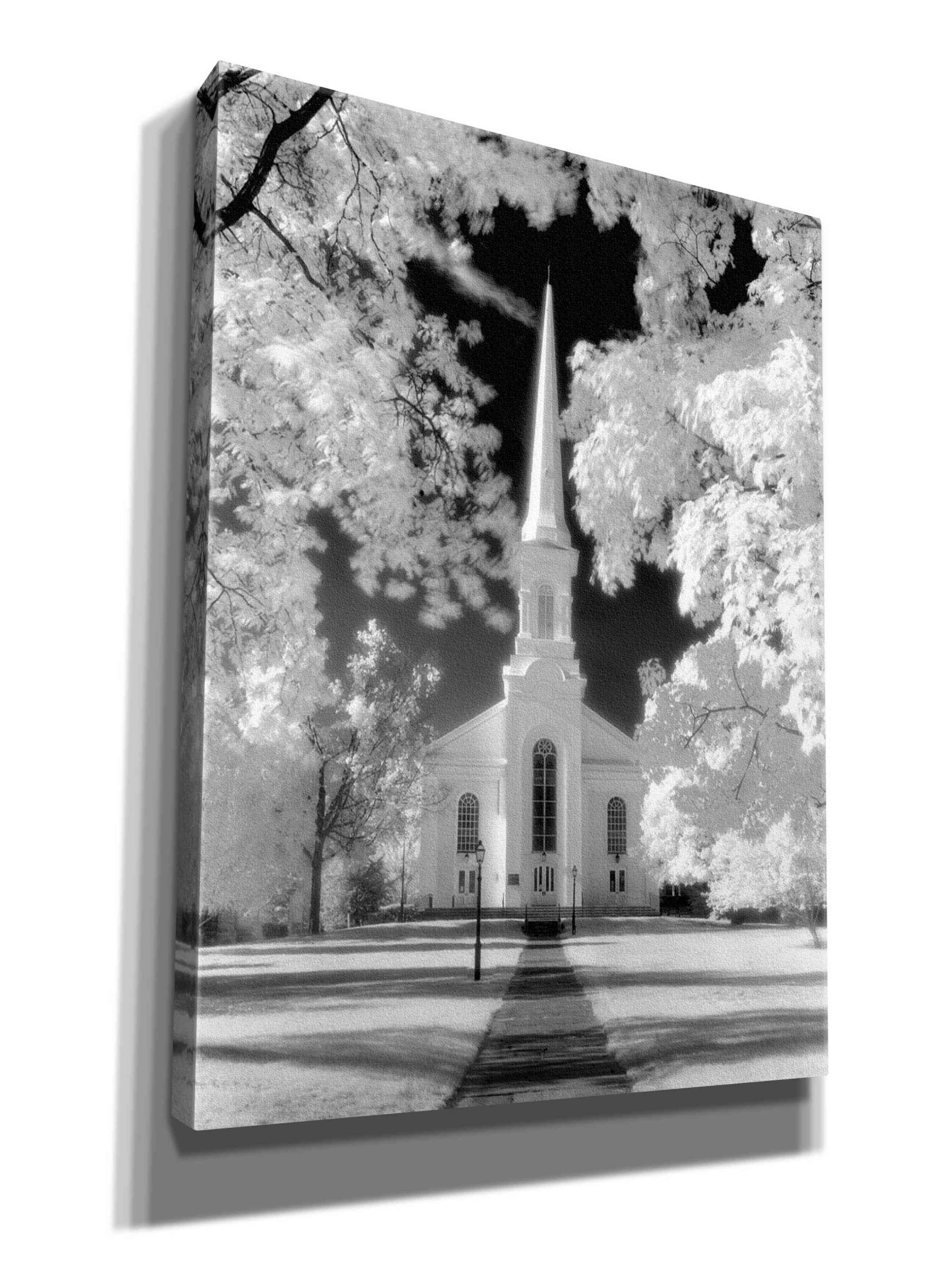 'Westfield Church Infrared' by Mike Jones, Giclee Canvas Wall Art