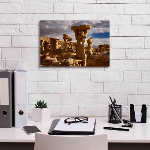 Image of 'Ah She Sle Pah Alien Throne' by Mike Jones, Giclee Canvas Wall Art,18 x 12