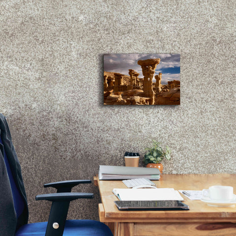 Image of 'Ah She Sle Pah Alien Throne' by Mike Jones, Giclee Canvas Wall Art,18 x 12