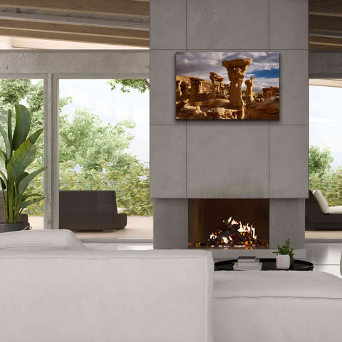 Image of 'Ah She Sle Pah Alien Throne' by Mike Jones, Giclee Canvas Wall Art,40 x 26