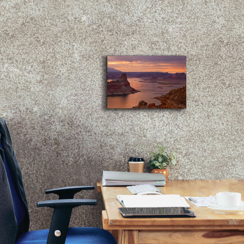 Image of 'Alstrom Point Sunrise' by Mike Jones, Giclee Canvas Wall Art,18 x 12