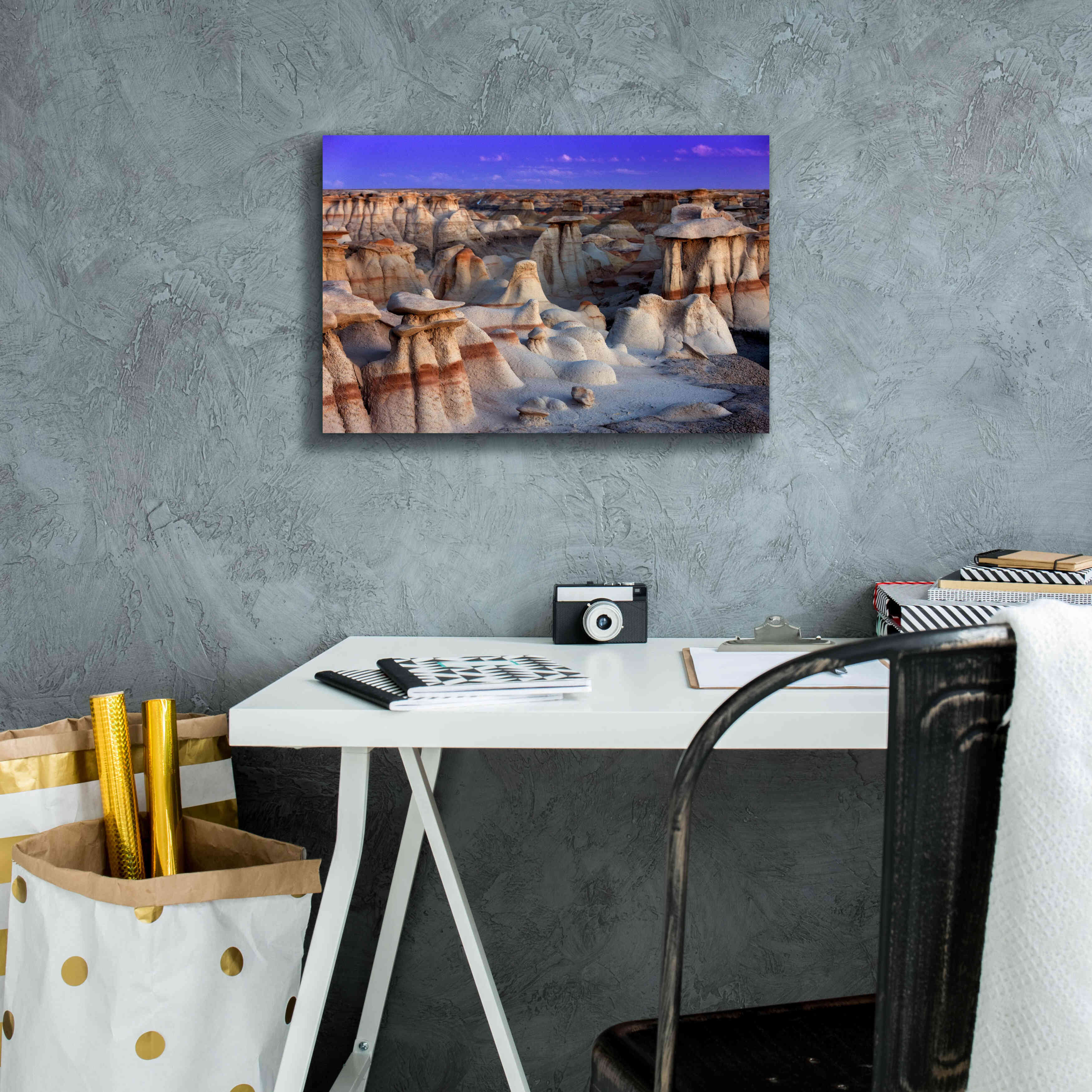 'Bisti Badlands' by Mike Jones, Giclee Canvas Wall Art,18 x 12
