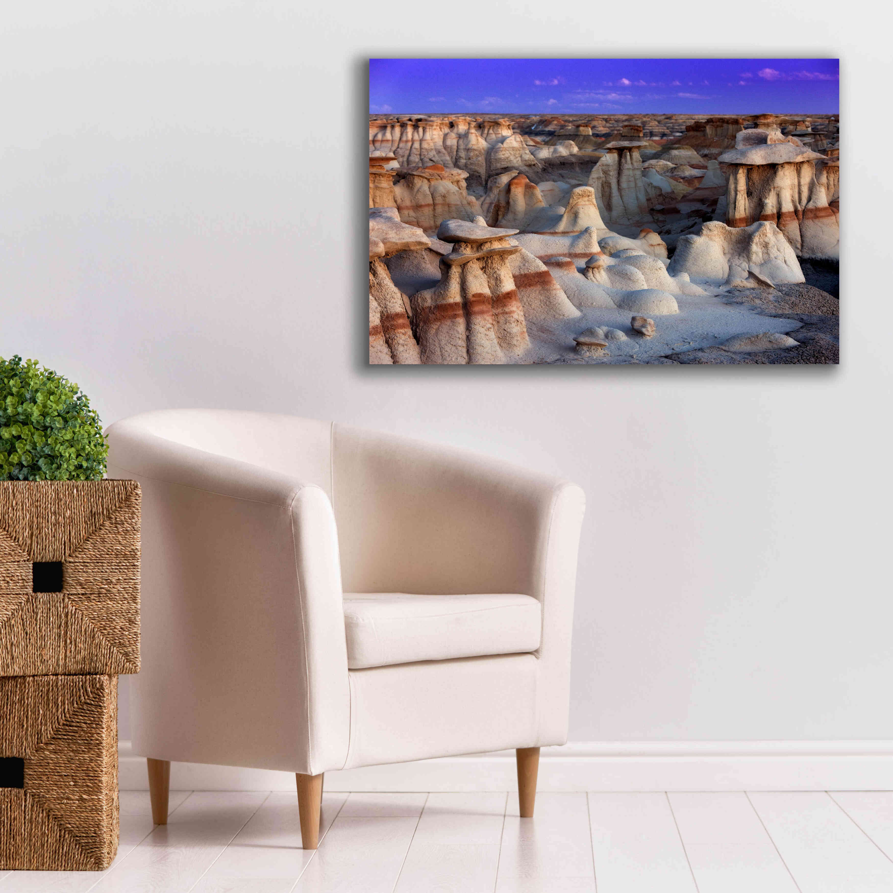 'Bisti Badlands' by Mike Jones, Giclee Canvas Wall Art,40 x 26